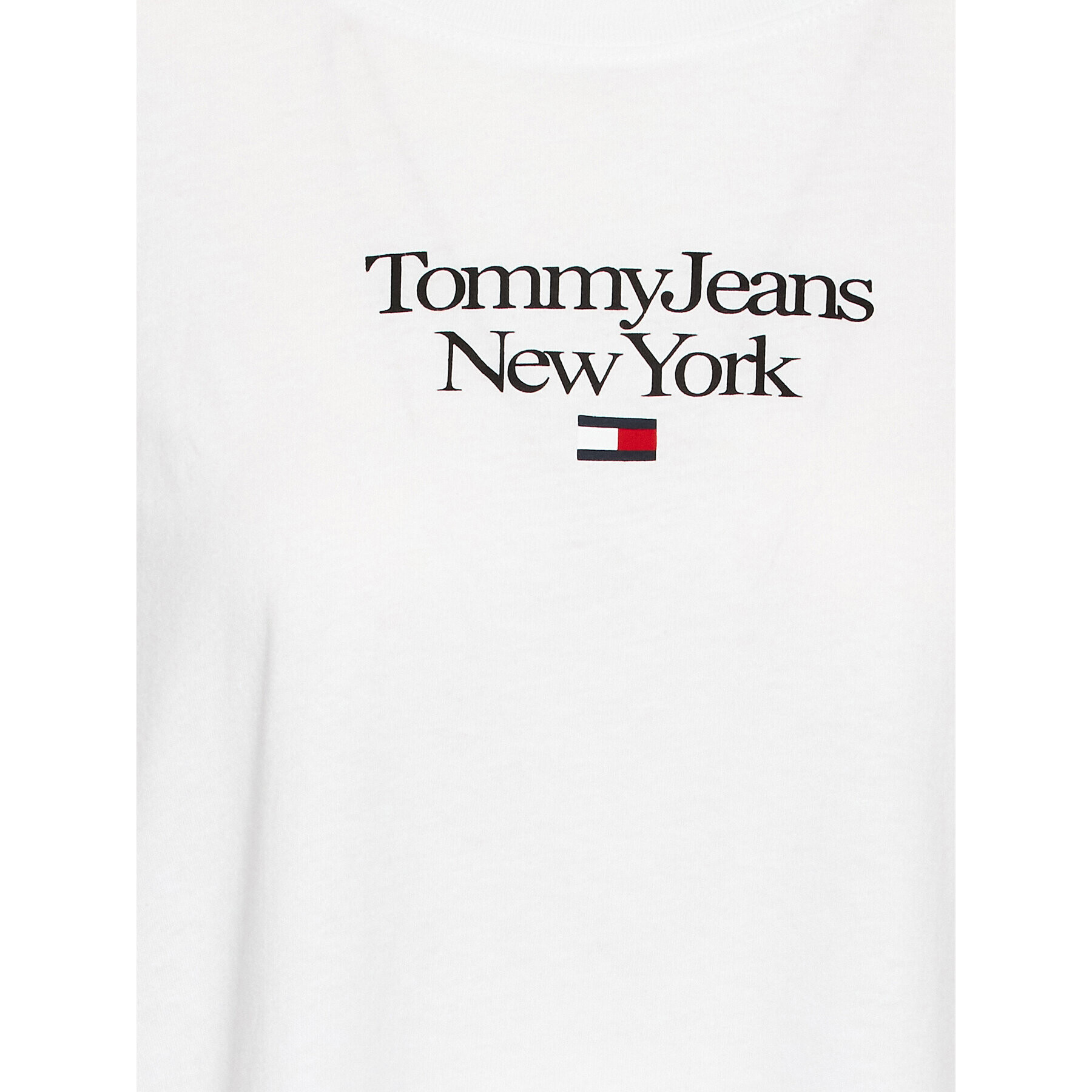 Tommy Jeans Curve Тишърт Essential DW0DW15117 Бял Regular Fit - Pepit.bg