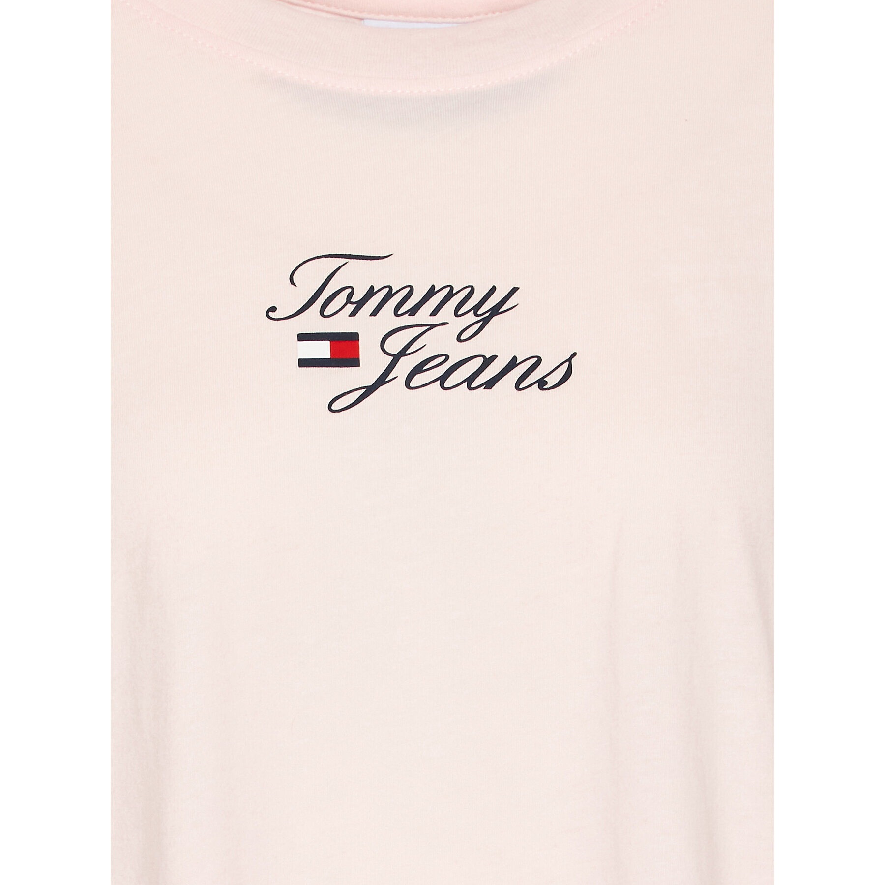 Tommy Jeans Curve Тишърт Essential DW0DW15687 Розов Regular Fit - Pepit.bg