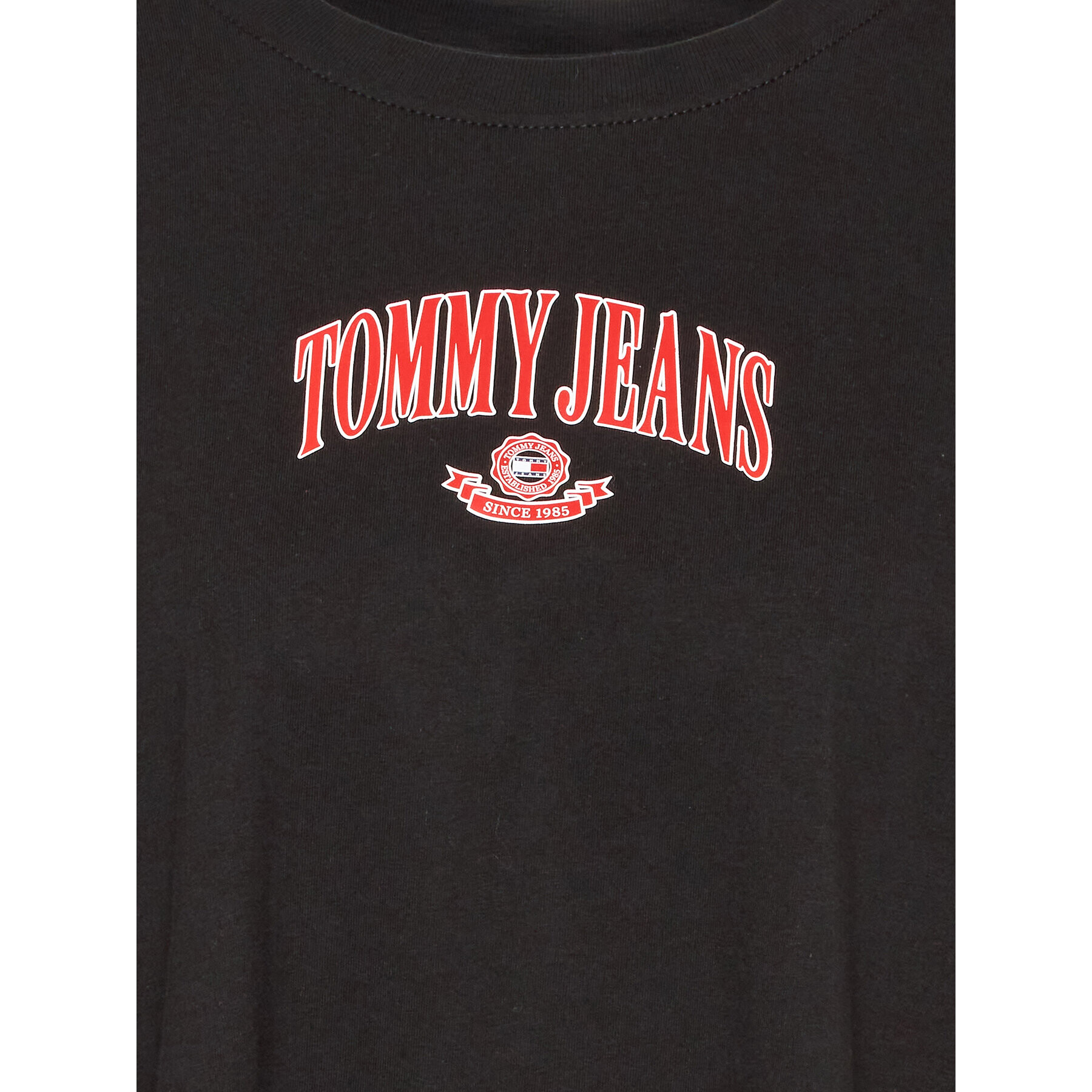 Tommy Jeans Curve Тишърт Varsity DW0DW15689 Черен Oversize - Pepit.bg