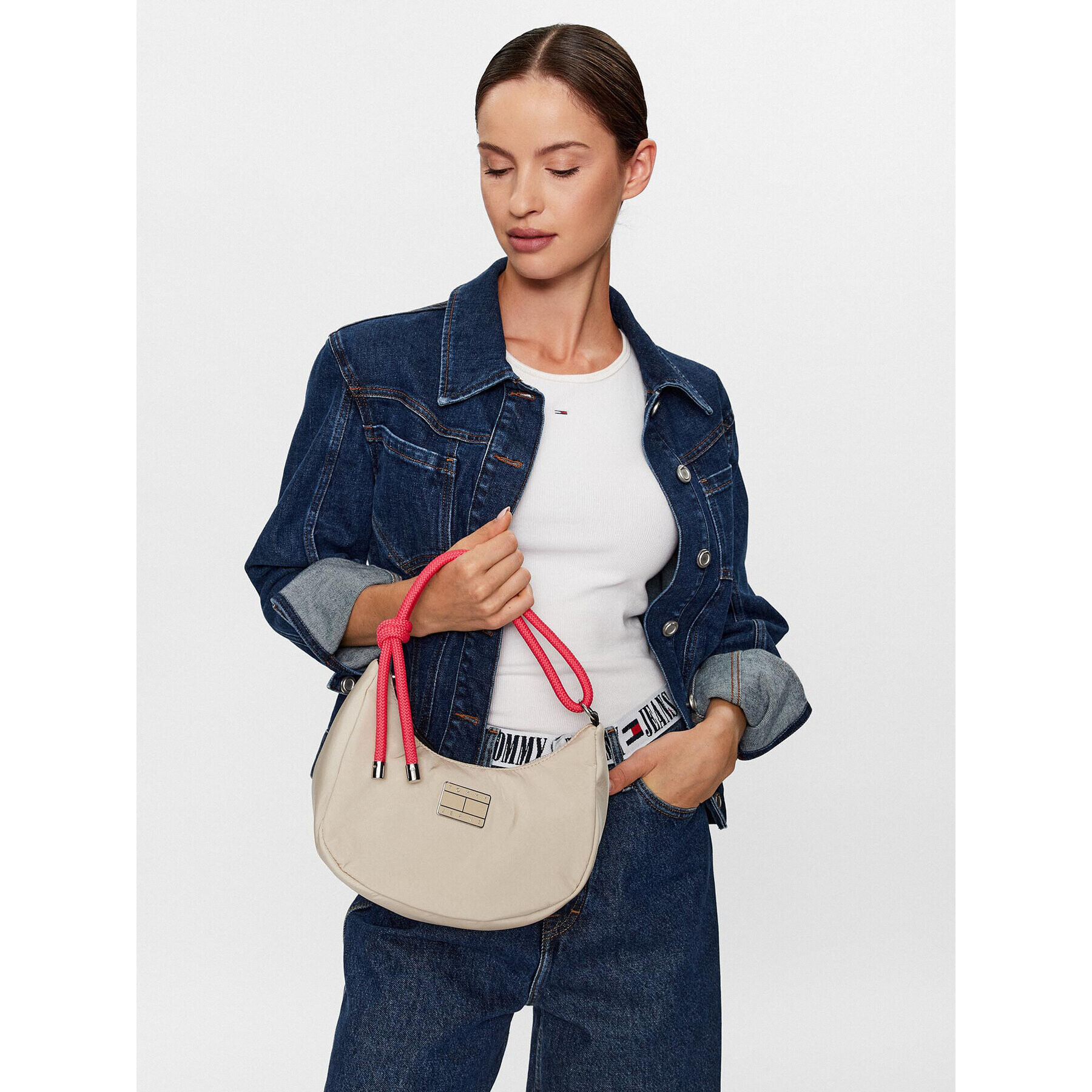 Tommy Jeans Дамска чанта Tjm Beach Summer Shoulder Bag AW0AW14580 Бежов - Pepit.bg