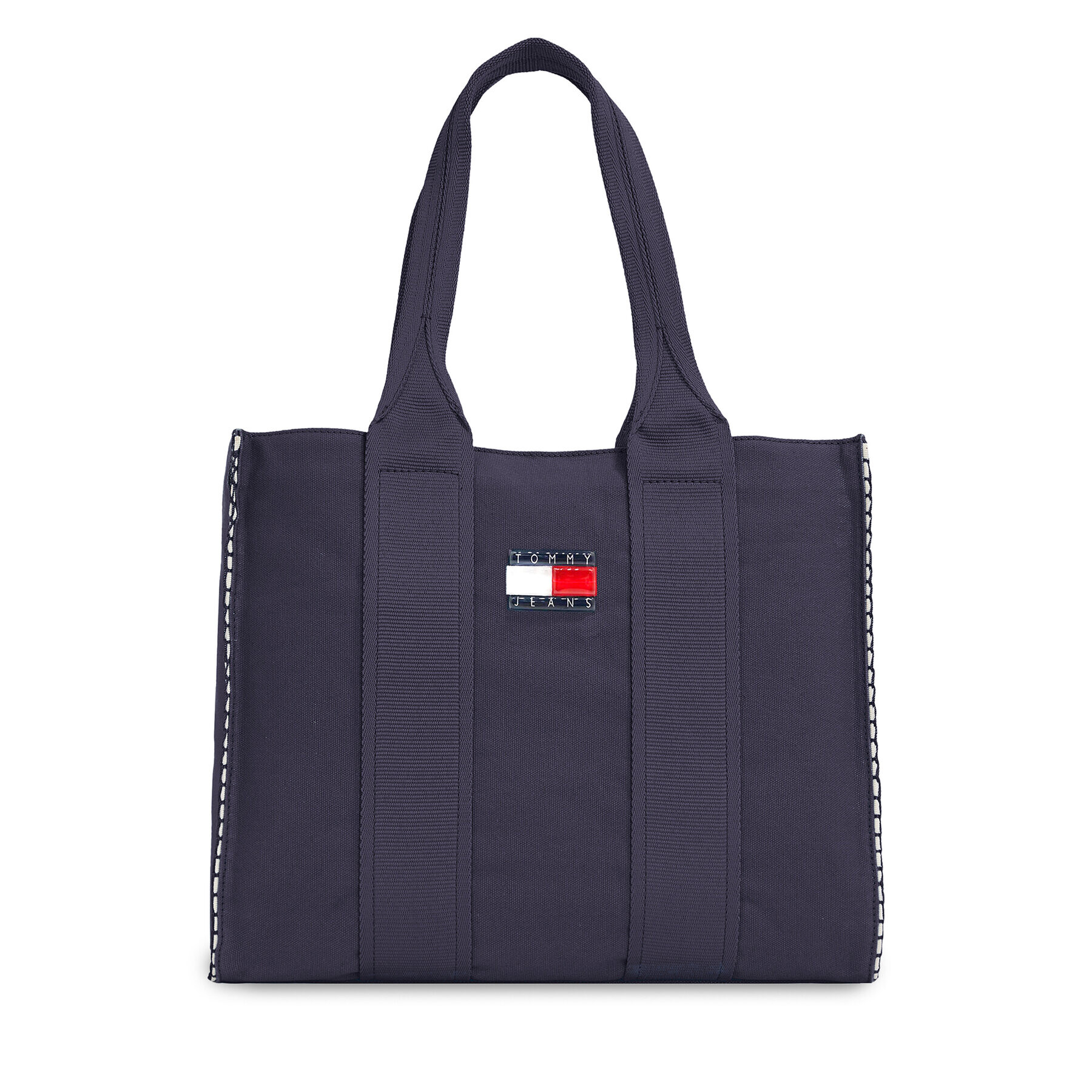 Tommy Jeans Дамска чанта Tjm Summer Vacation Tote Denim AW0AW14969 Тъмносин - Pepit.bg