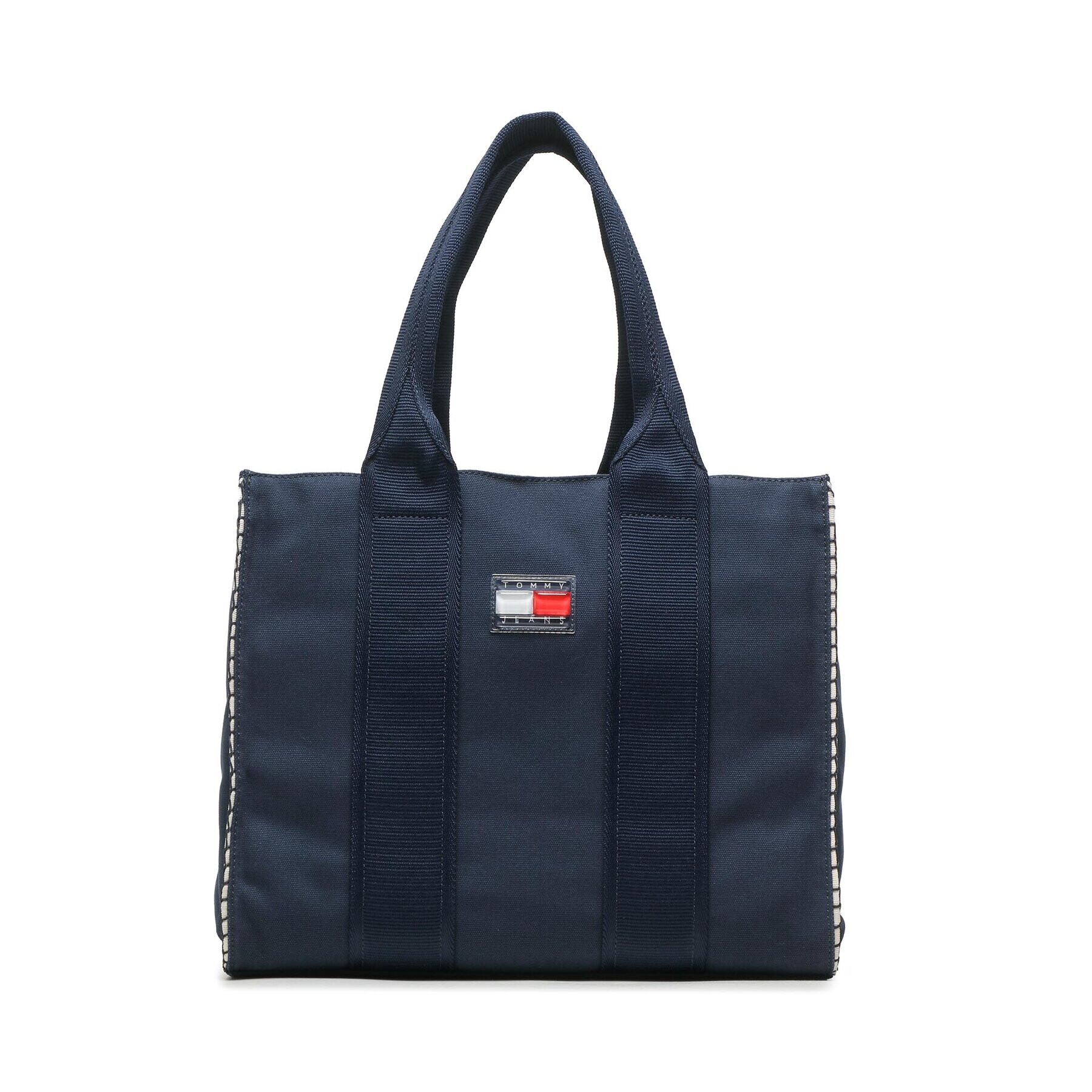 Tommy Jeans Дамска чанта Tjm Summer Vacation Tote Denim AW0AW14969 Тъмносин - Pepit.bg