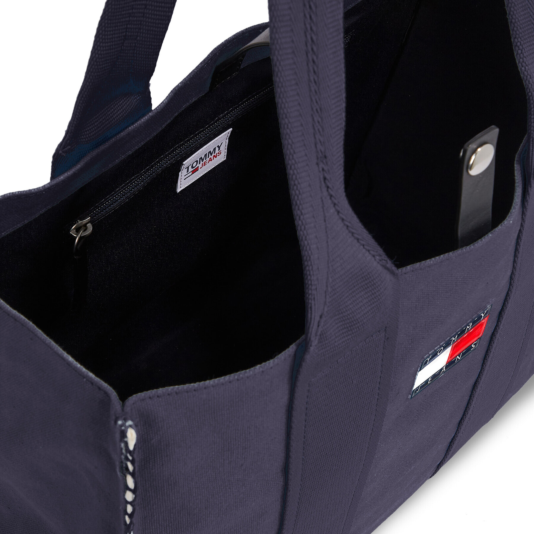 Tommy Jeans Дамска чанта Tjm Summer Vacation Tote Denim AW0AW14969 Тъмносин - Pepit.bg