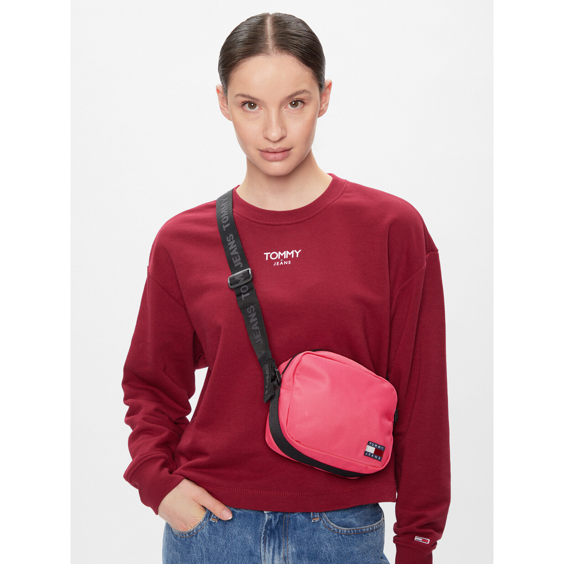 Tommy Jeans Дамска чанта Tjw Essential Daily Crossover AW0AW15818 Розов - Pepit.bg