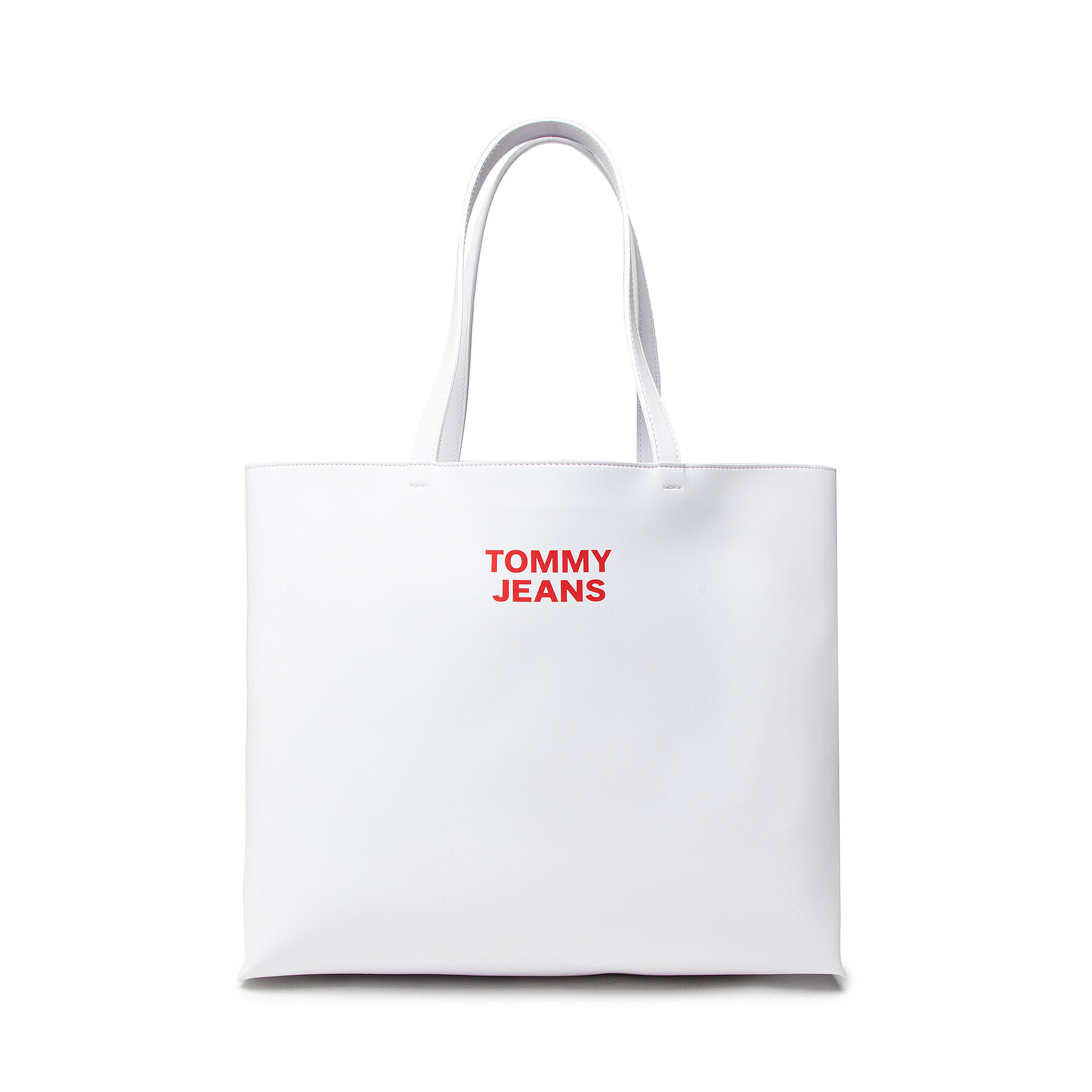 Tommy Jeans Дамска чанта Tjw Essential Pu Tote AW0AW10153 Бял - Pepit.bg