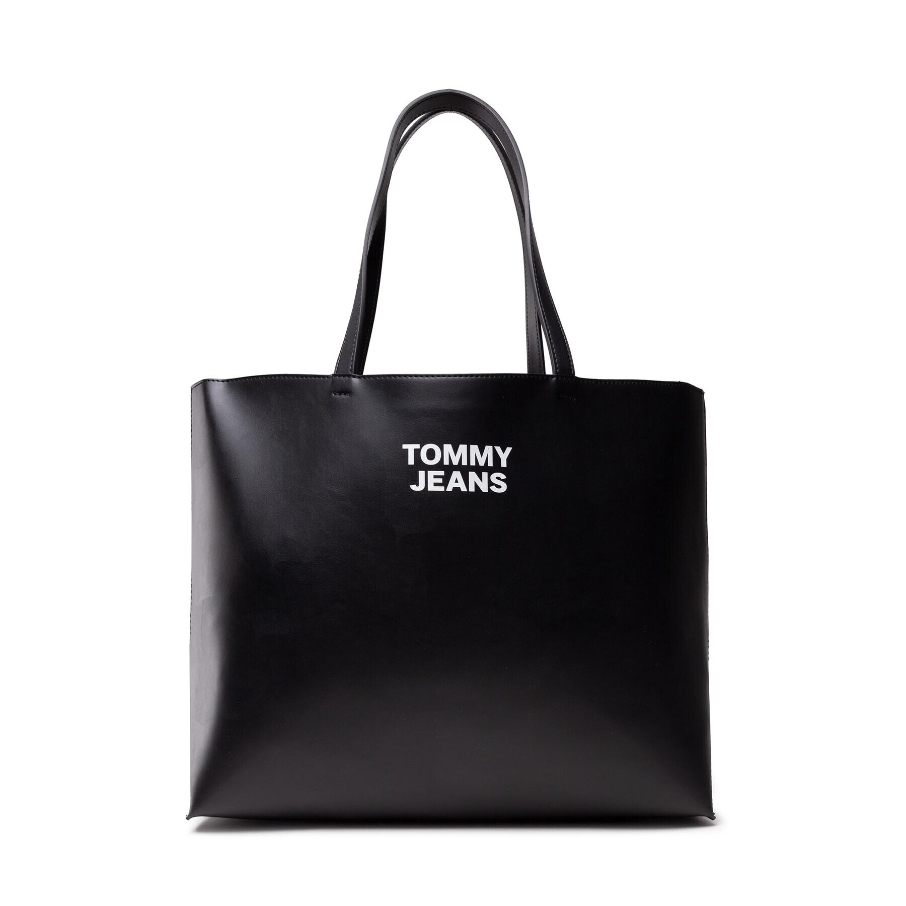 Tommy Jeans Дамска чанта Tjw Essential Pu Tote AW0AW10153 Черен - Pepit.bg