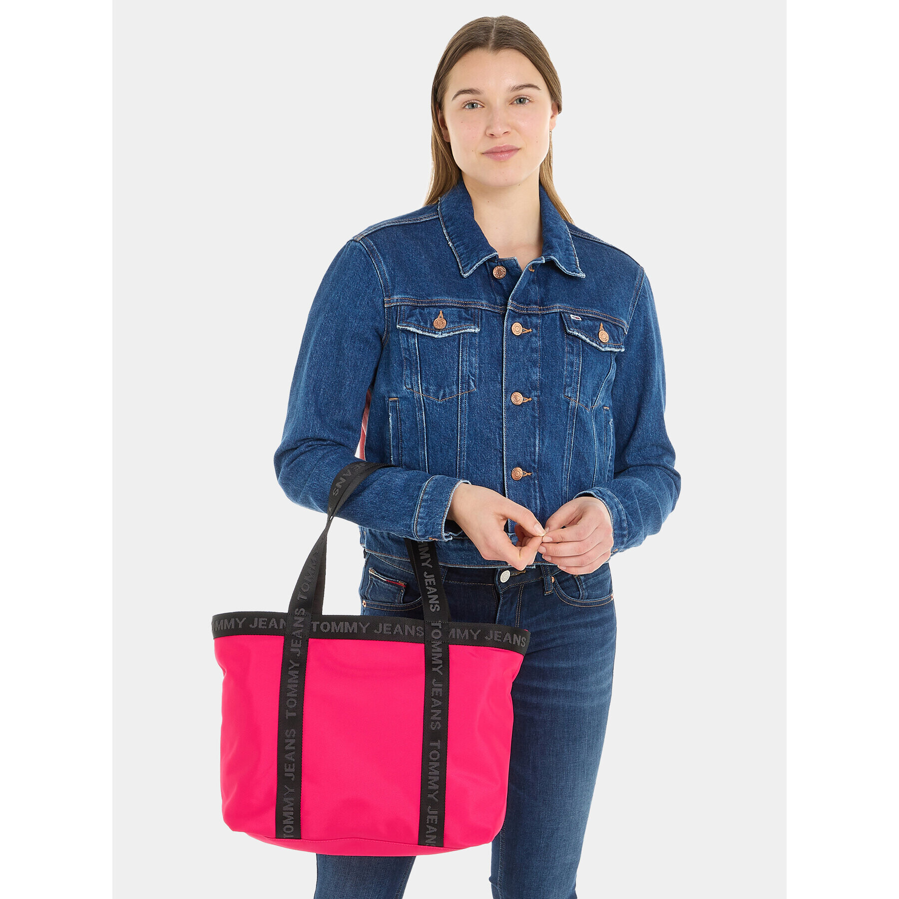 Tommy Jeans Дамска чанта Tjw Essentials Tote AW0AW15414 Розов - Pepit.bg