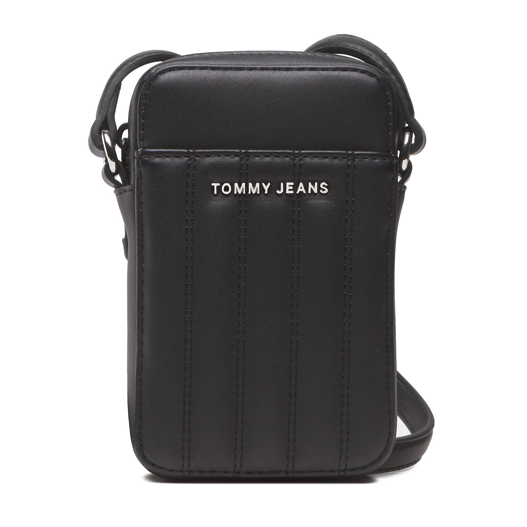 Tommy Jeans Дамска чанта Tjw Femme Pu Phone Pouch Quilt AW0AW11646 Черен - Pepit.bg