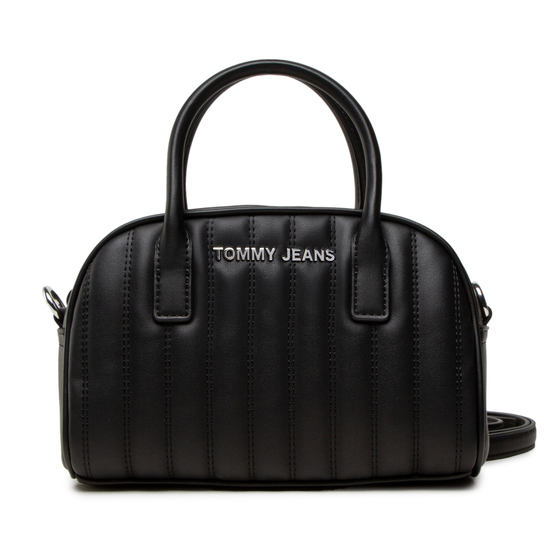 Tommy Jeans Дамска чанта Tjw Femme Pu Satchel Quilt AW0AW11786 Черен - Pepit.bg