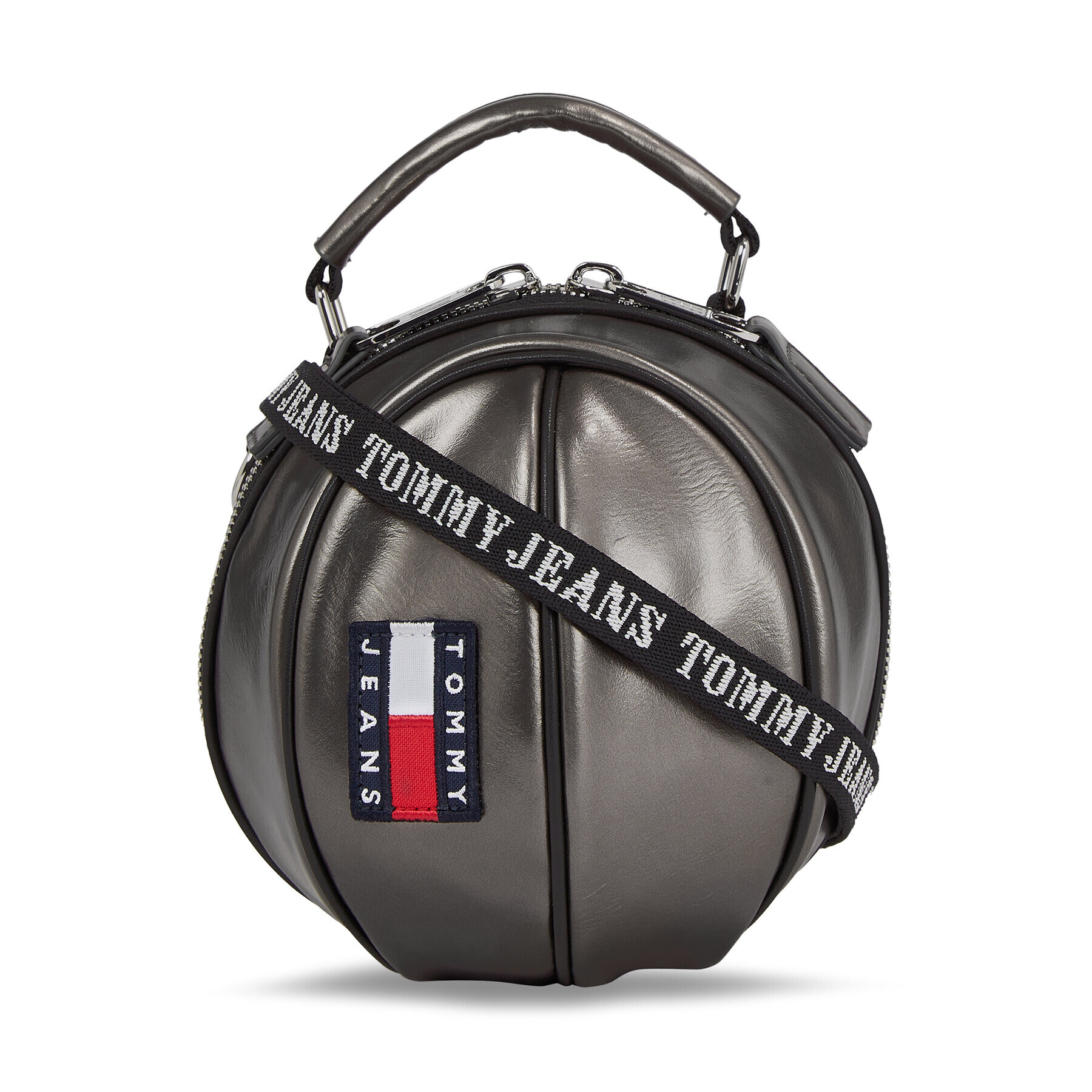 Tommy Jeans Дамска чанта Tjw Heritage B. Ball Bag Metal AW0AW15434 Сив - Pepit.bg