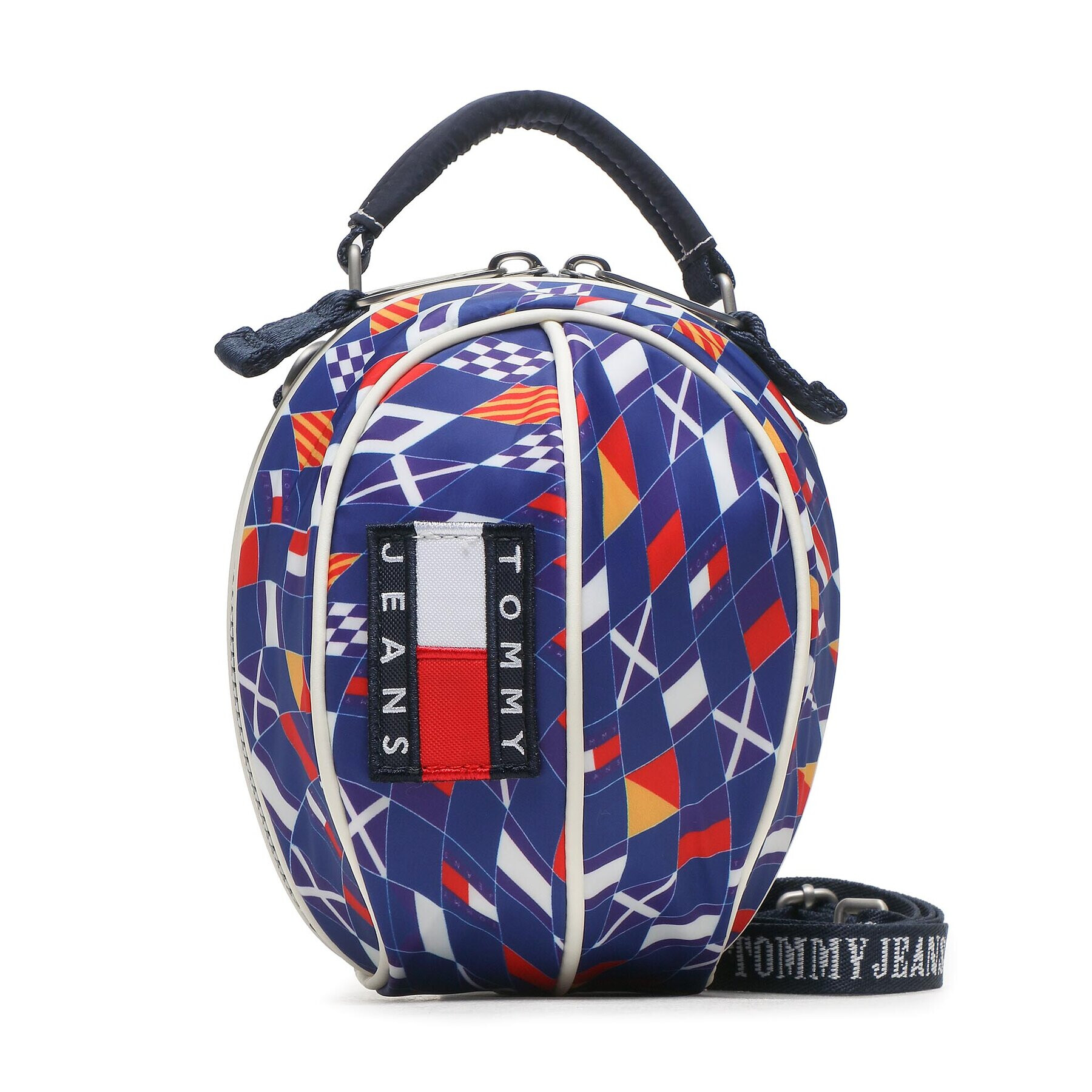 Tommy Jeans Дамска чанта Tjw Heritage Ball Flag Print AW0AW15175 Тъмносин - Pepit.bg