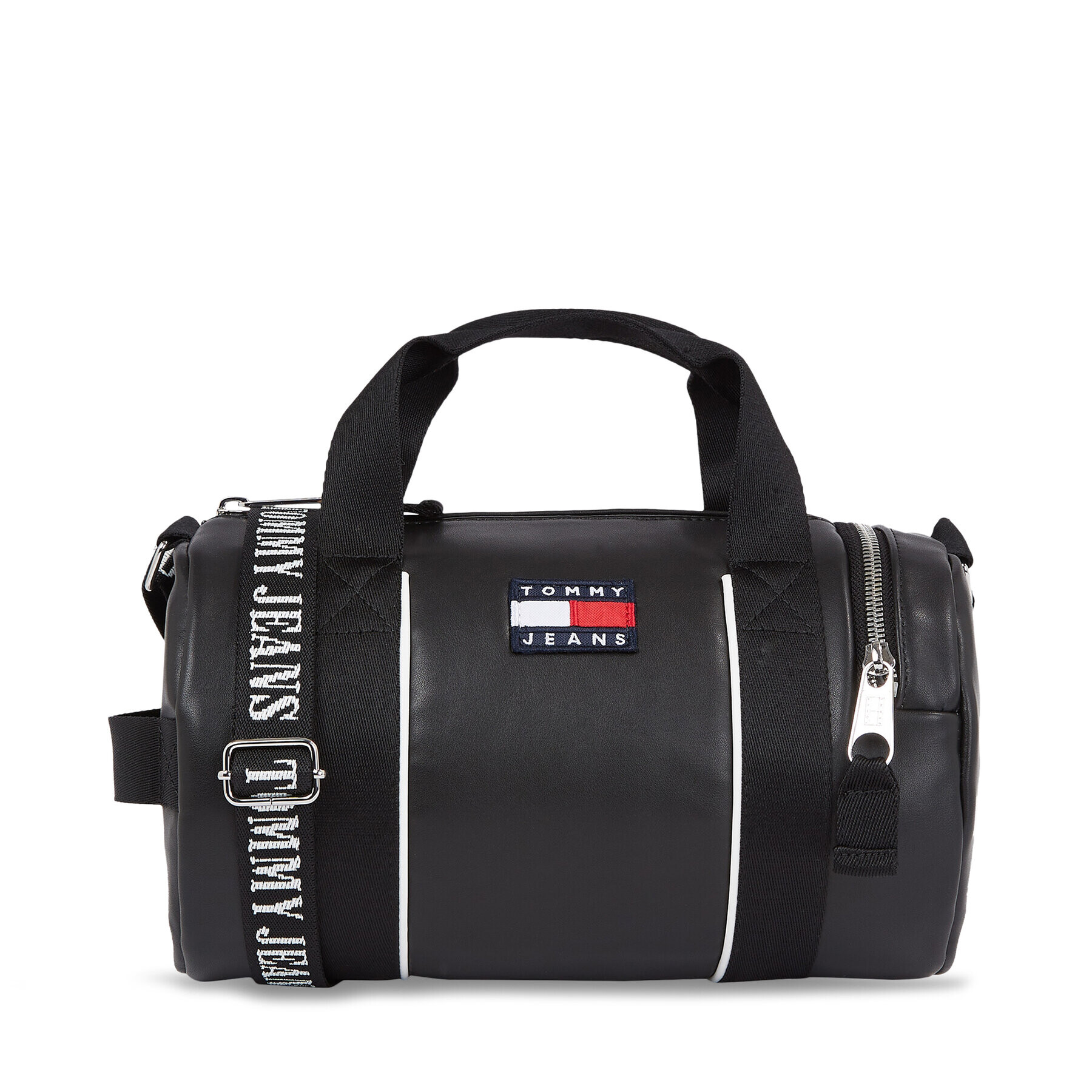 Tommy Jeans Дамска чанта Tjw Heritage Barrel Bag AW0AW15431 Черен - Pepit.bg