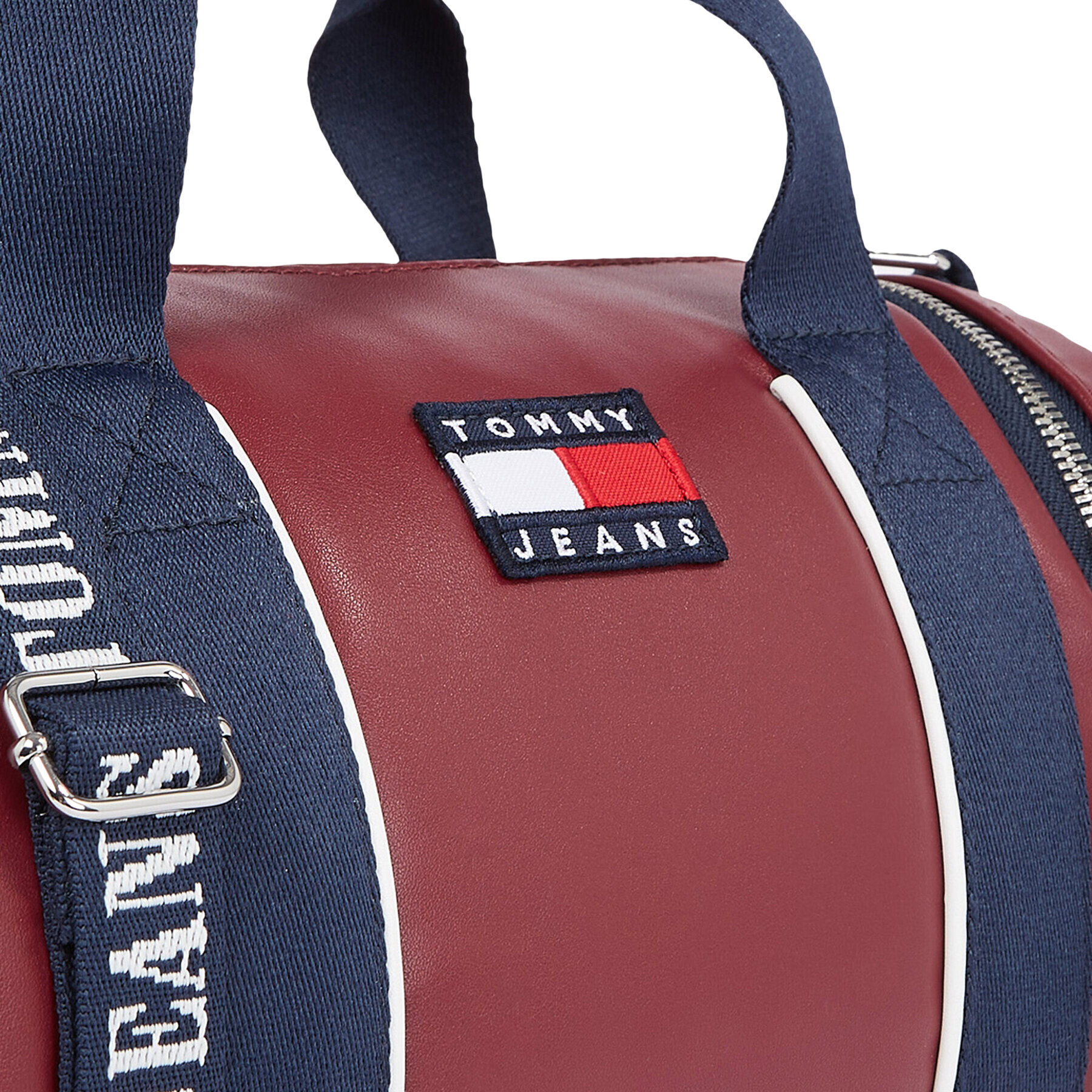 Tommy Jeans Дамска чанта Tjw Heritage Barrel Bag AW0AW15431 Син - Pepit.bg