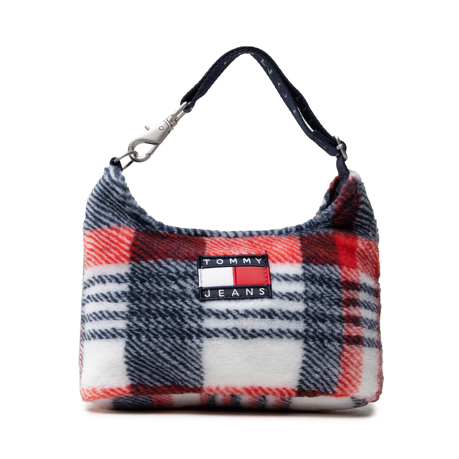 Tommy Jeans Дамска чанта Tjw Heritage Chech Shoulder Bag AW0AW10745 Бял - Pepit.bg