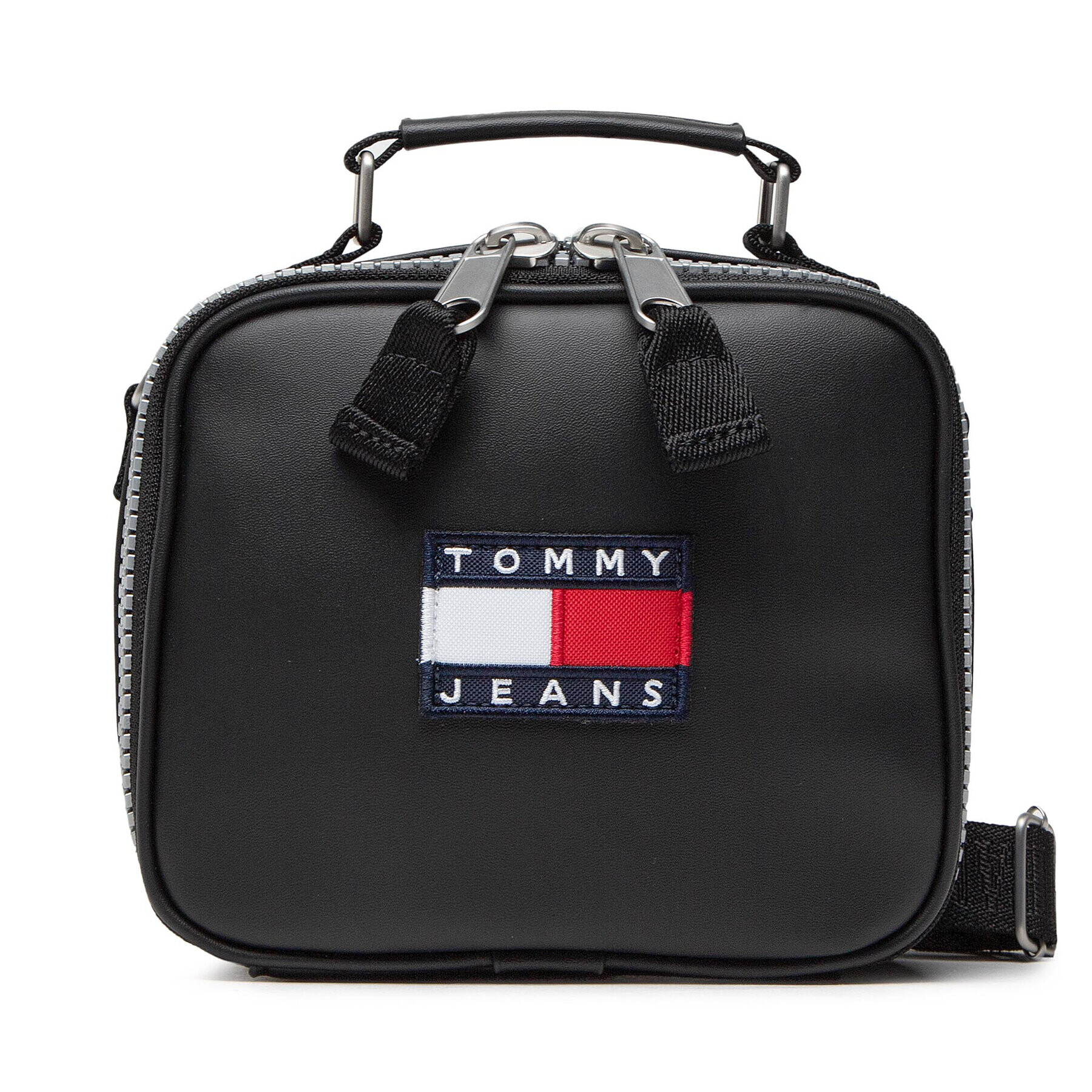 Tommy Jeans Дамска чанта Tjw Heritage Crossover AW0AW12560 Черен - Pepit.bg