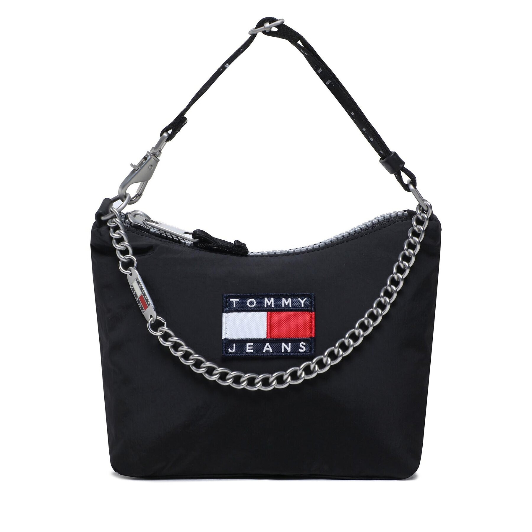 Tommy Jeans Дамска чанта Tjw Heritage Shoulder Bag AW0AW14112 Черен - Pepit.bg