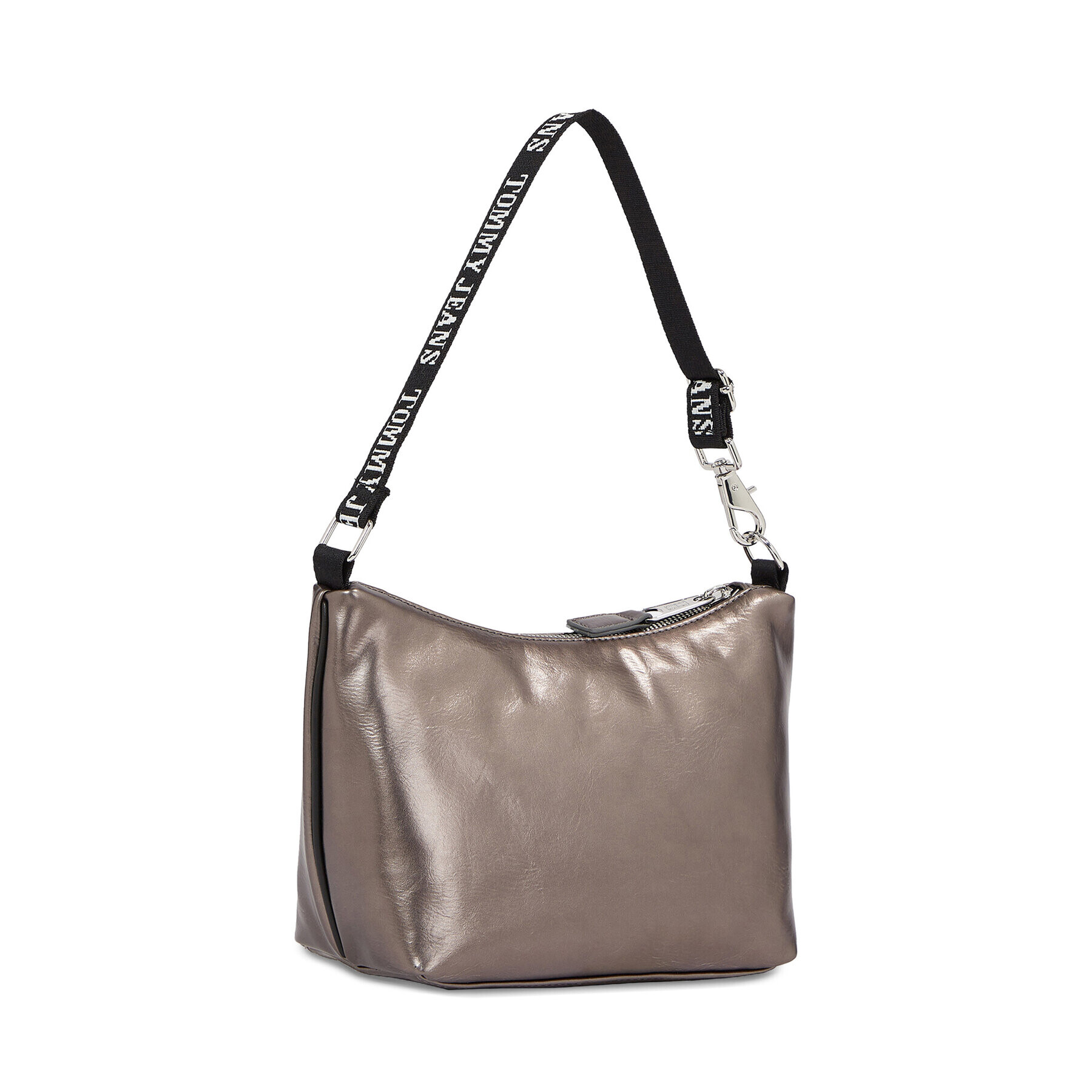 Tommy Jeans Дамска чанта Tjw Heritage Shoulder Bag Metal AW0AW15436 Сив - Pepit.bg