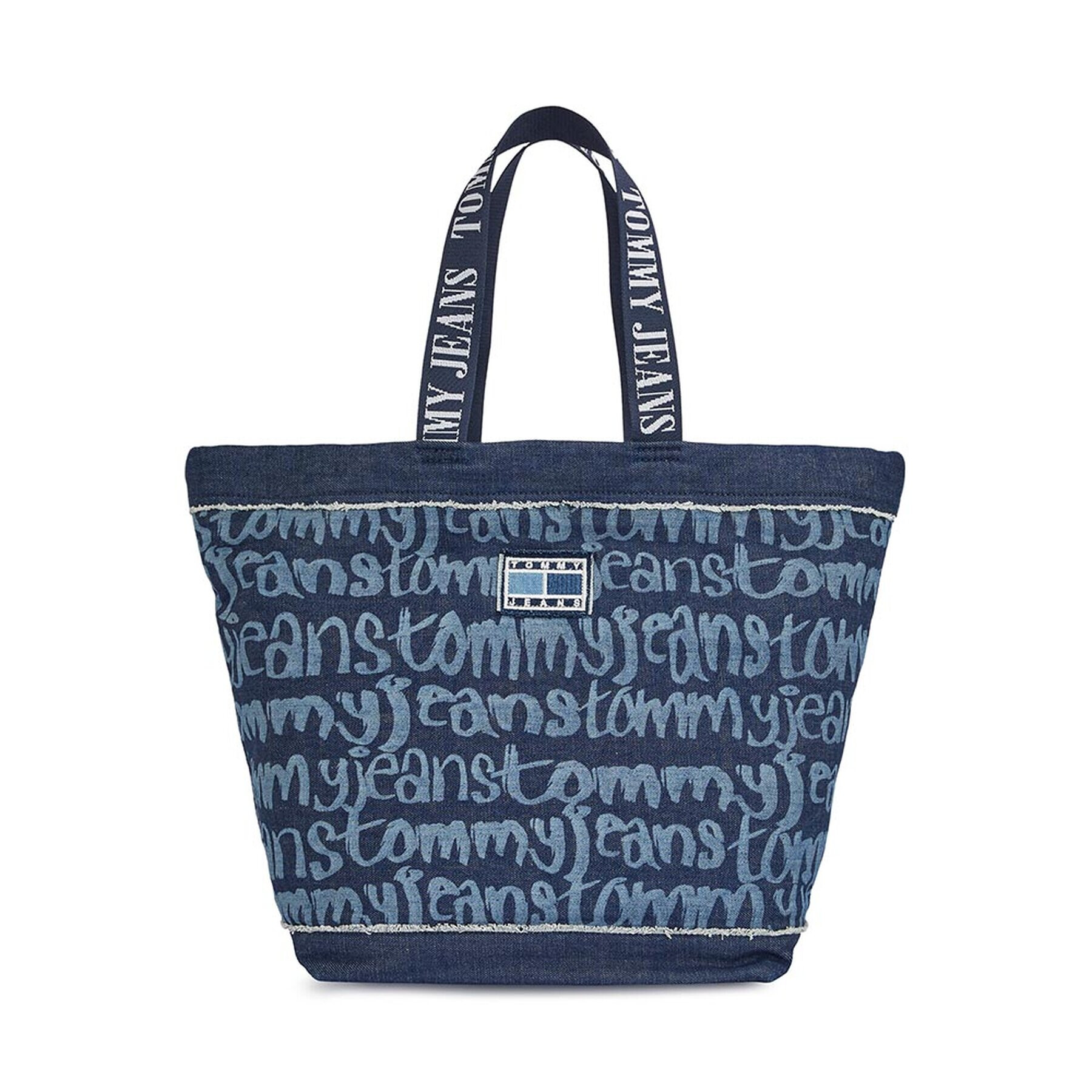 Tommy Jeans Дамска чанта Tjw Heritage Tote Denim AW0AW14973 Син - Pepit.bg