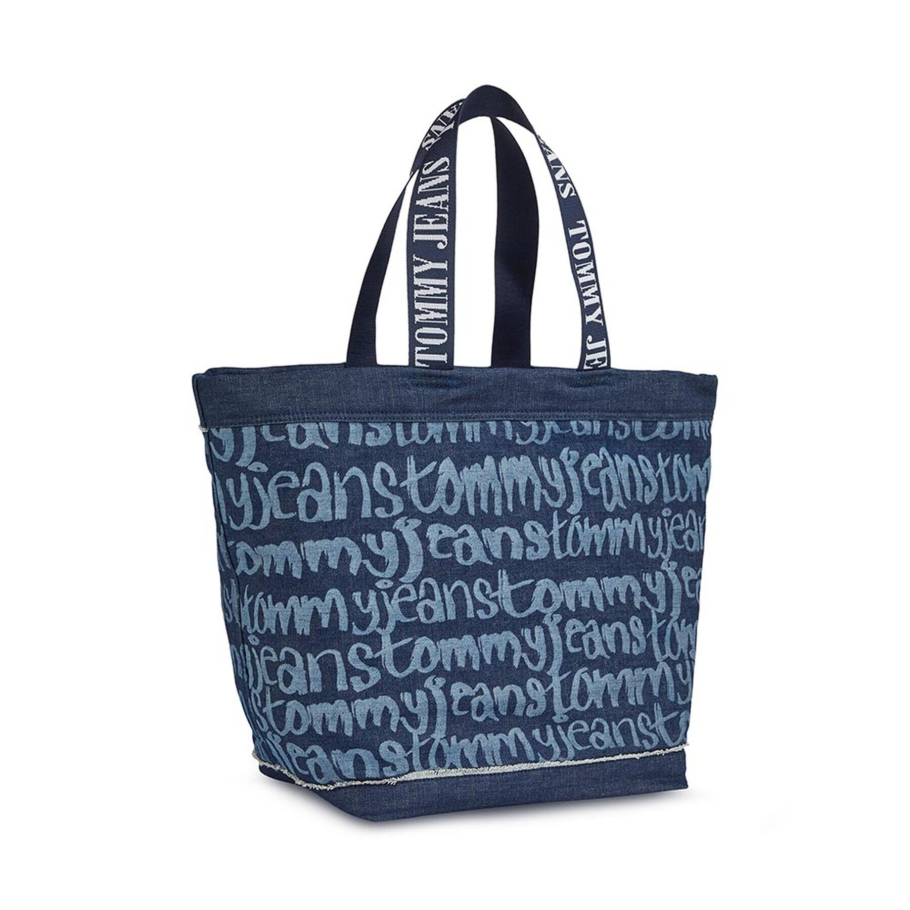 Tommy Jeans Дамска чанта Tjw Heritage Tote Denim AW0AW14973 Син - Pepit.bg