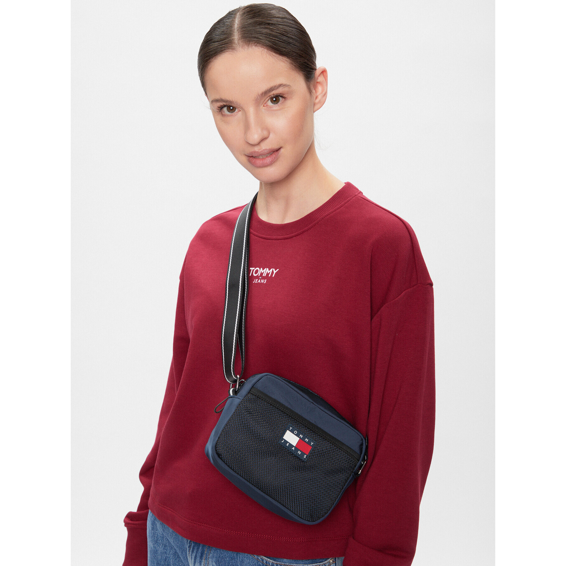 Tommy Jeans Дамска чанта Tjw Skater Girl Camera Bag AW0AW15415 Тъмносин - Pepit.bg