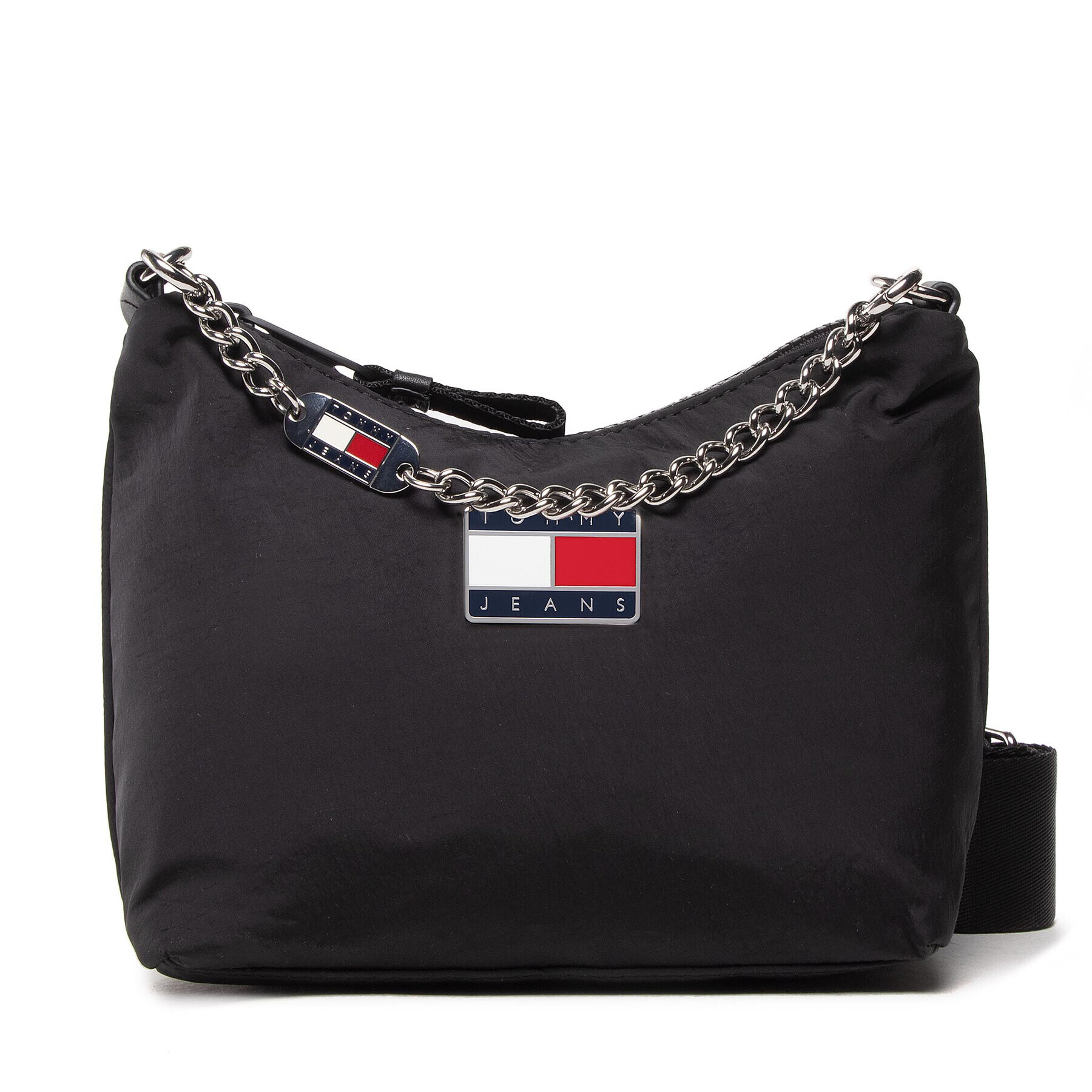 Tommy Jeans Дамска чанта Tjw Summer Nylon Shoulder Bag AW0AW11839 Черен - Pepit.bg