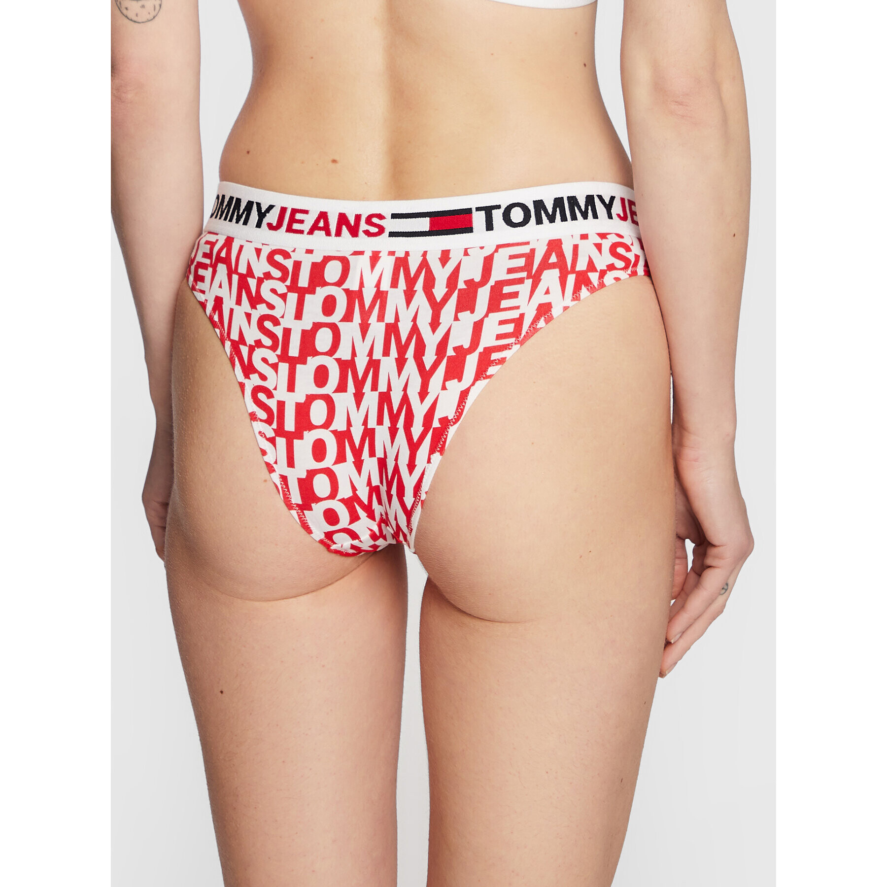 Tommy Jeans Дамски бикини тип бразилиана Print UW0UW03556 Цветен - Pepit.bg