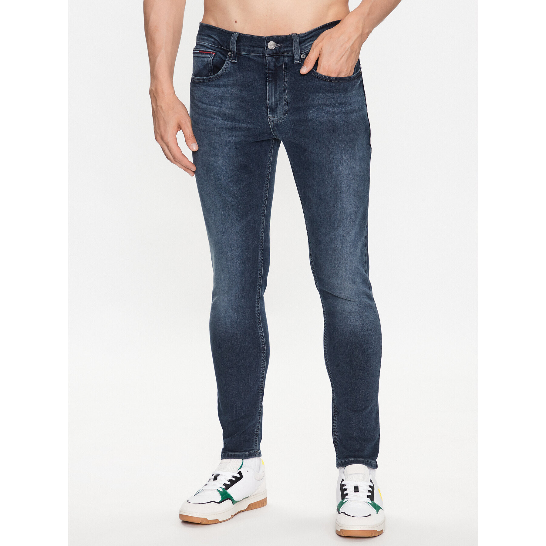 Tommy Jeans Дънки Austin DM0DM16634 Син Slim Tapered Fit - Pepit.bg