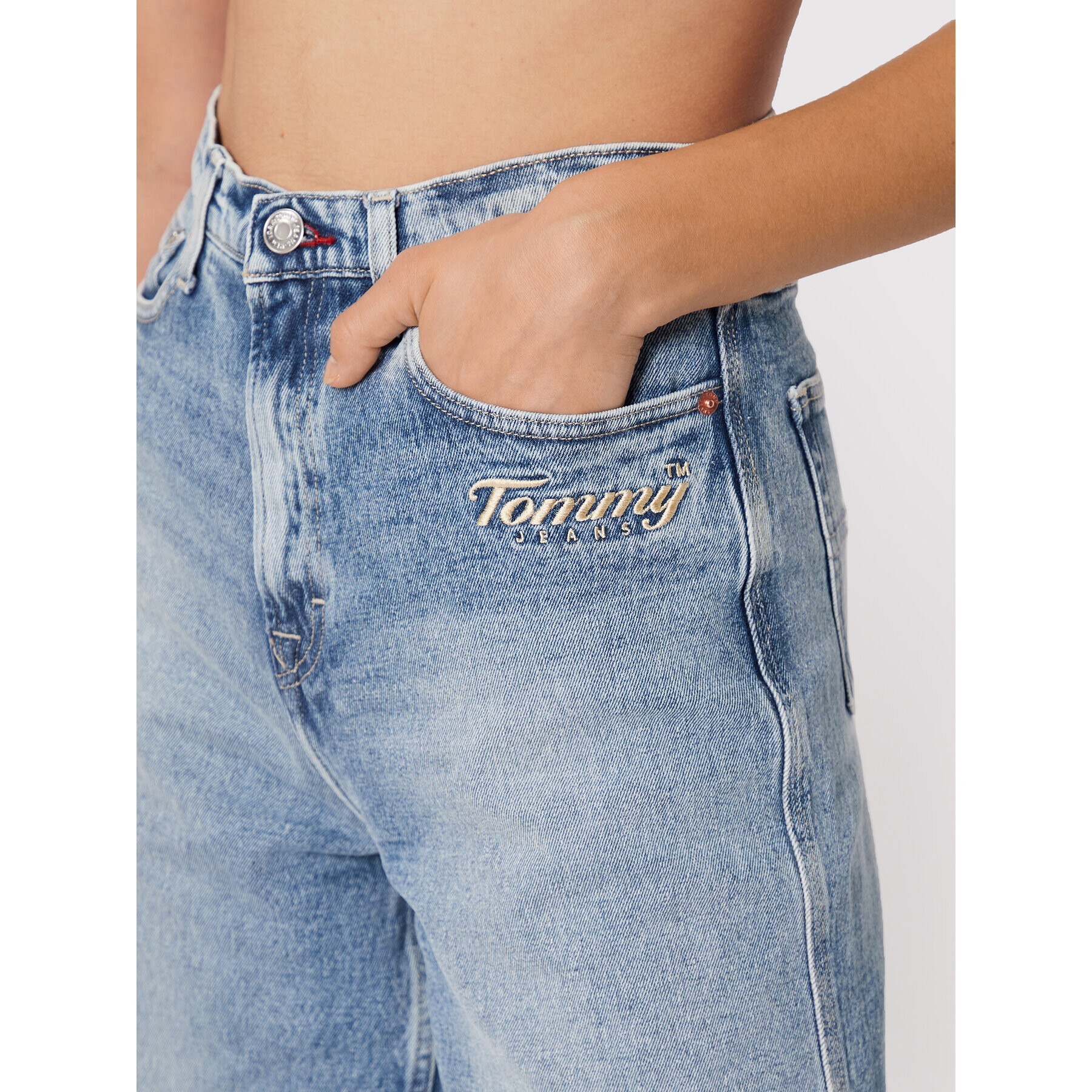 Tommy Jeans Дънки Claire DW0DW13585 Син Wide Leg - Pepit.bg