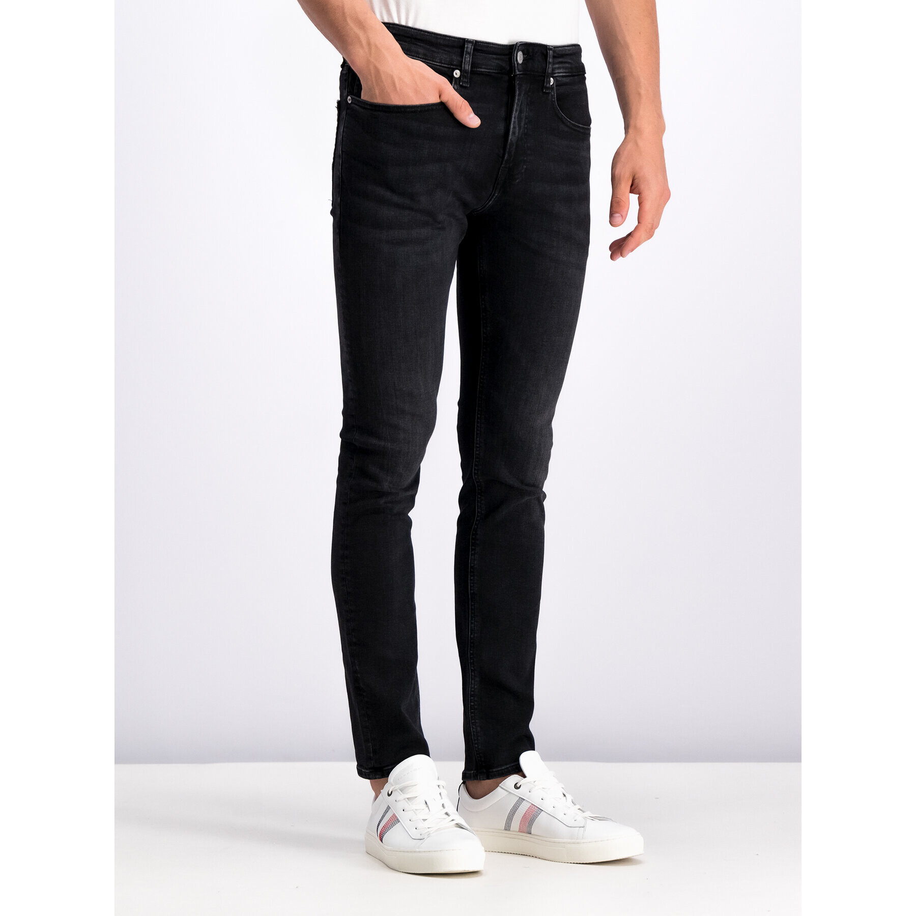 Tommy Jeans Дънки DM0DM06391 Черен Slim Fit - Pepit.bg