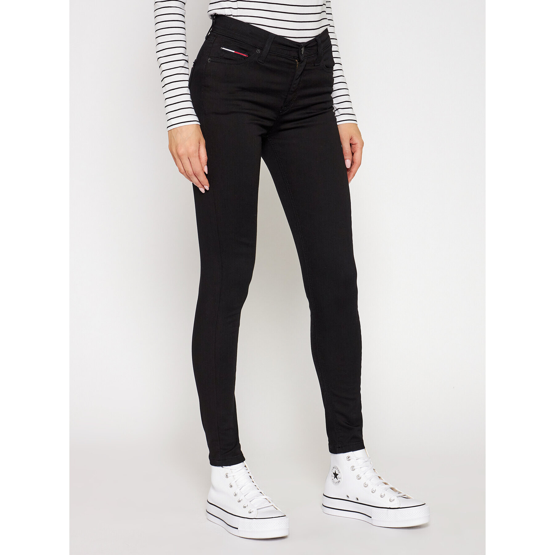 Tommy Jeans Дънки DW0DW04415 Черен Slim Fit - Pepit.bg