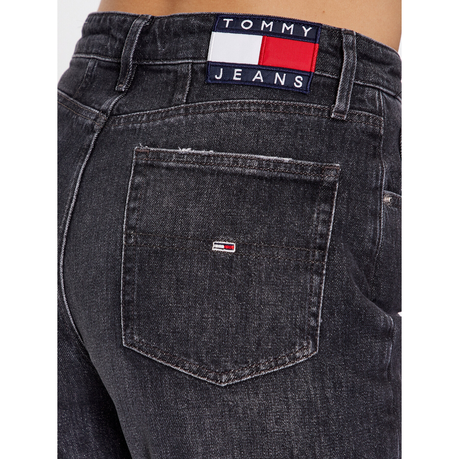 Tommy Jeans Дънки DW0DW16021 Черен Mom Fit - Pepit.bg