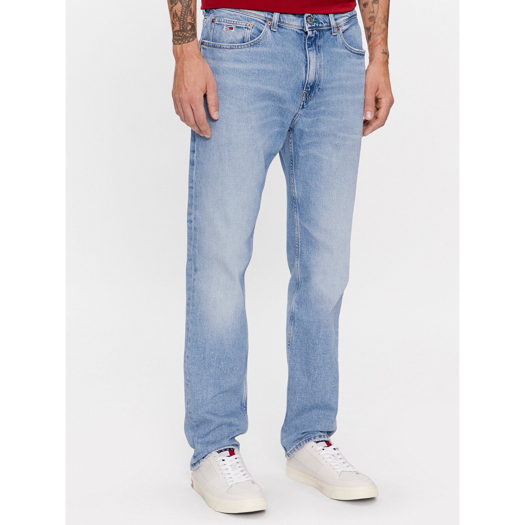Tommy Jeans Дънки Ethan DM0DM18179 Син Straight Fit - Pepit.bg