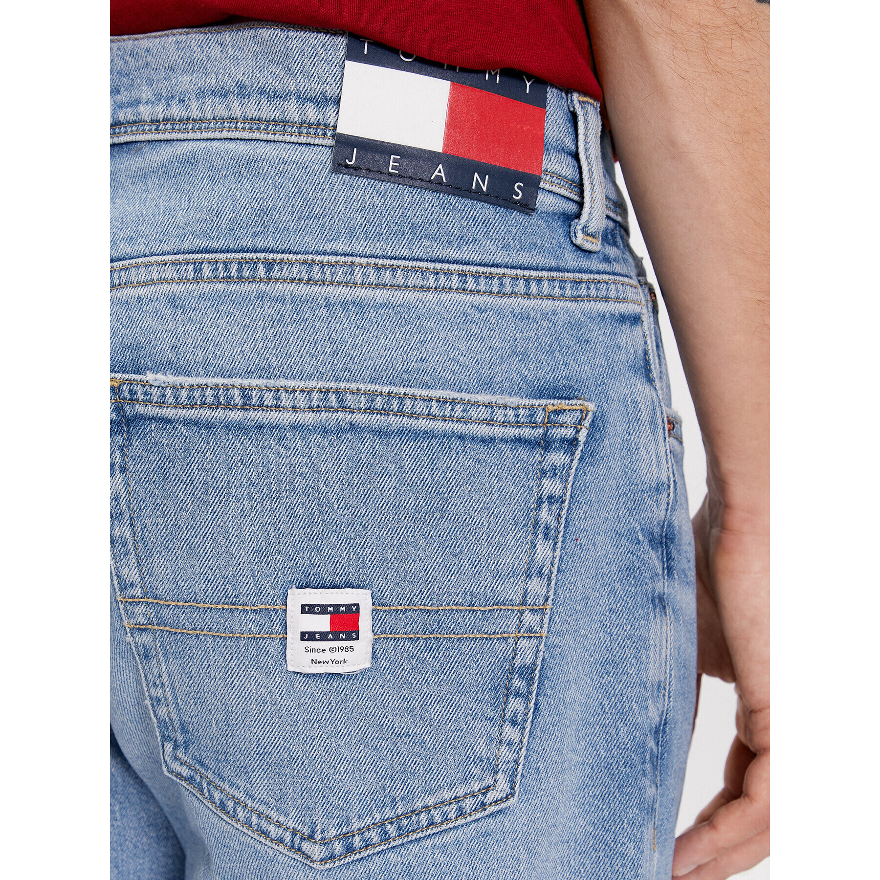 Tommy Jeans Дънки Ethan DM0DM18179 Син Straight Fit - Pepit.bg