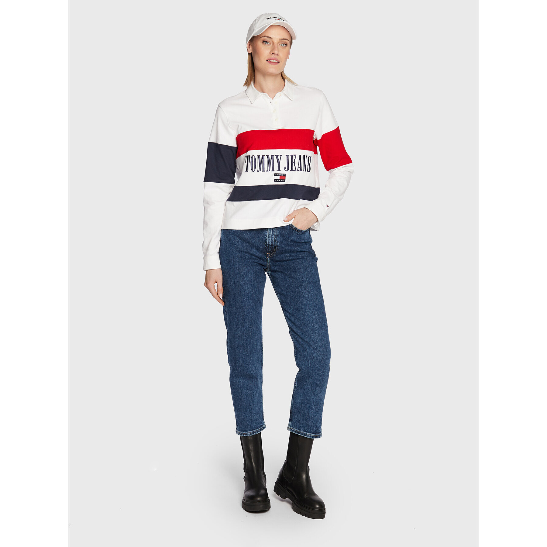 Tommy Jeans Дънки Harper DW0DW13380 Тъмносин Straight Fit - Pepit.bg