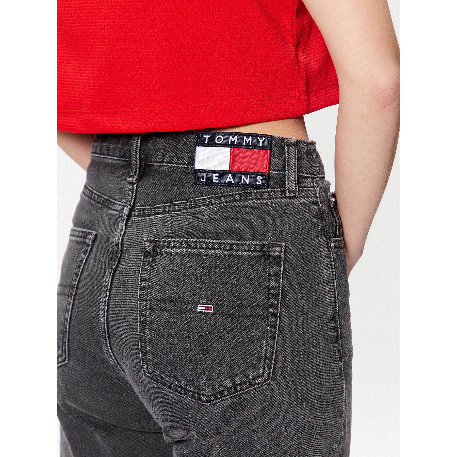 Tommy Jeans Дънки Harper DW0DW15503 Черен Relaxed Fit - Pepit.bg