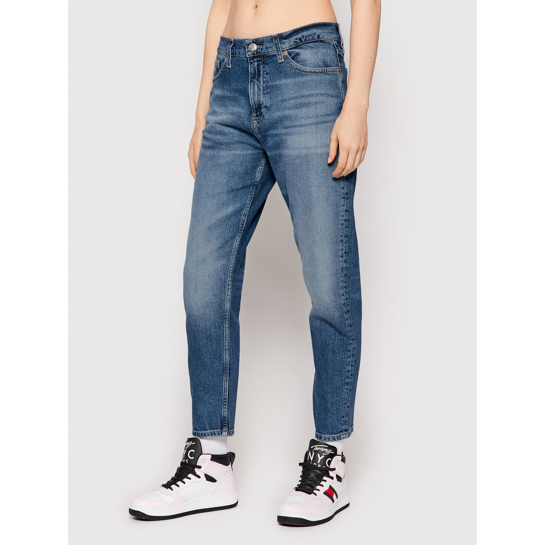 Tommy Jeans Дънки Izzie DW0DW10905 Син Straight Fit - Pepit.bg