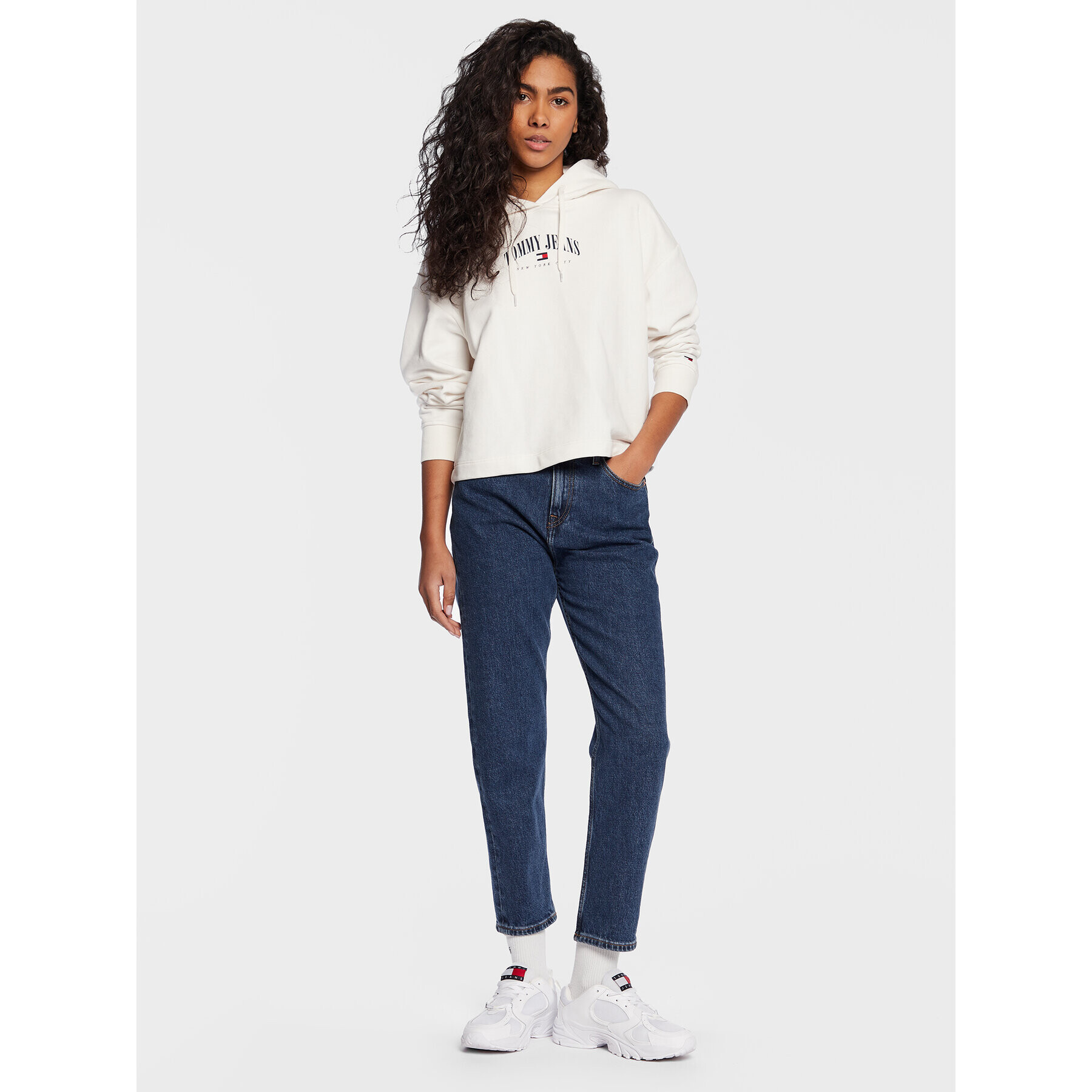 Tommy Jeans Дънки Izzie DW0DW14829 Тъмносин Skinny Ankle Fit - Pepit.bg