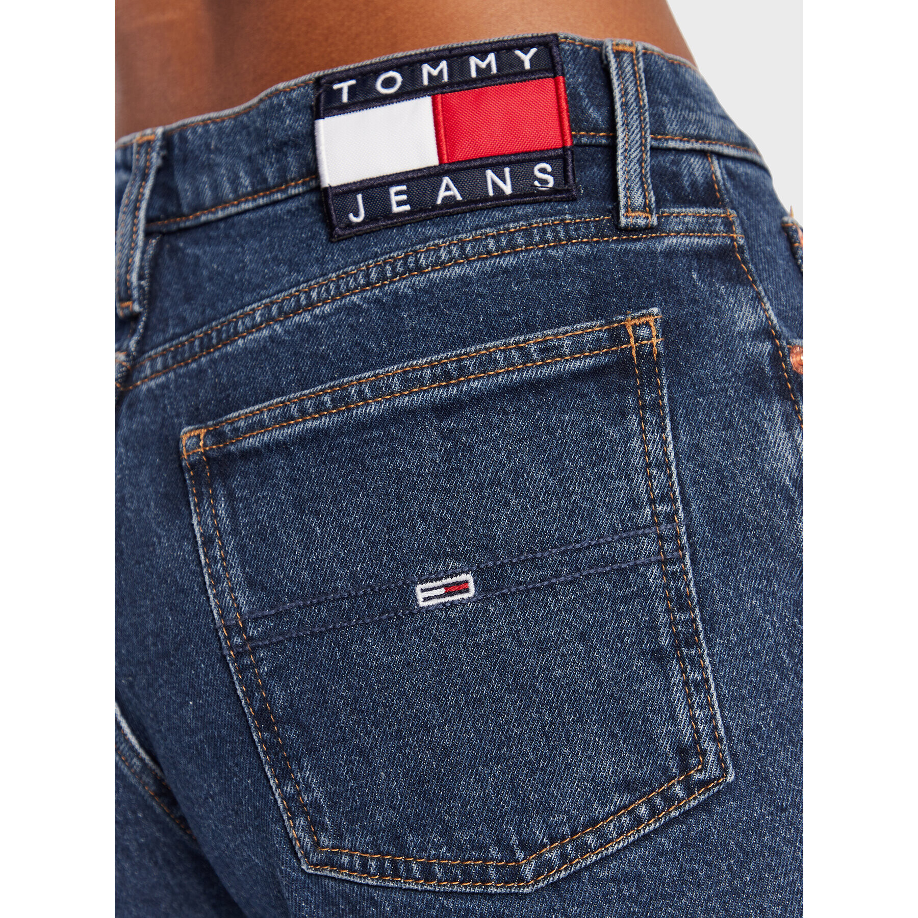 Tommy Jeans Дънки Izzie DW0DW14829 Тъмносин Skinny Ankle Fit - Pepit.bg