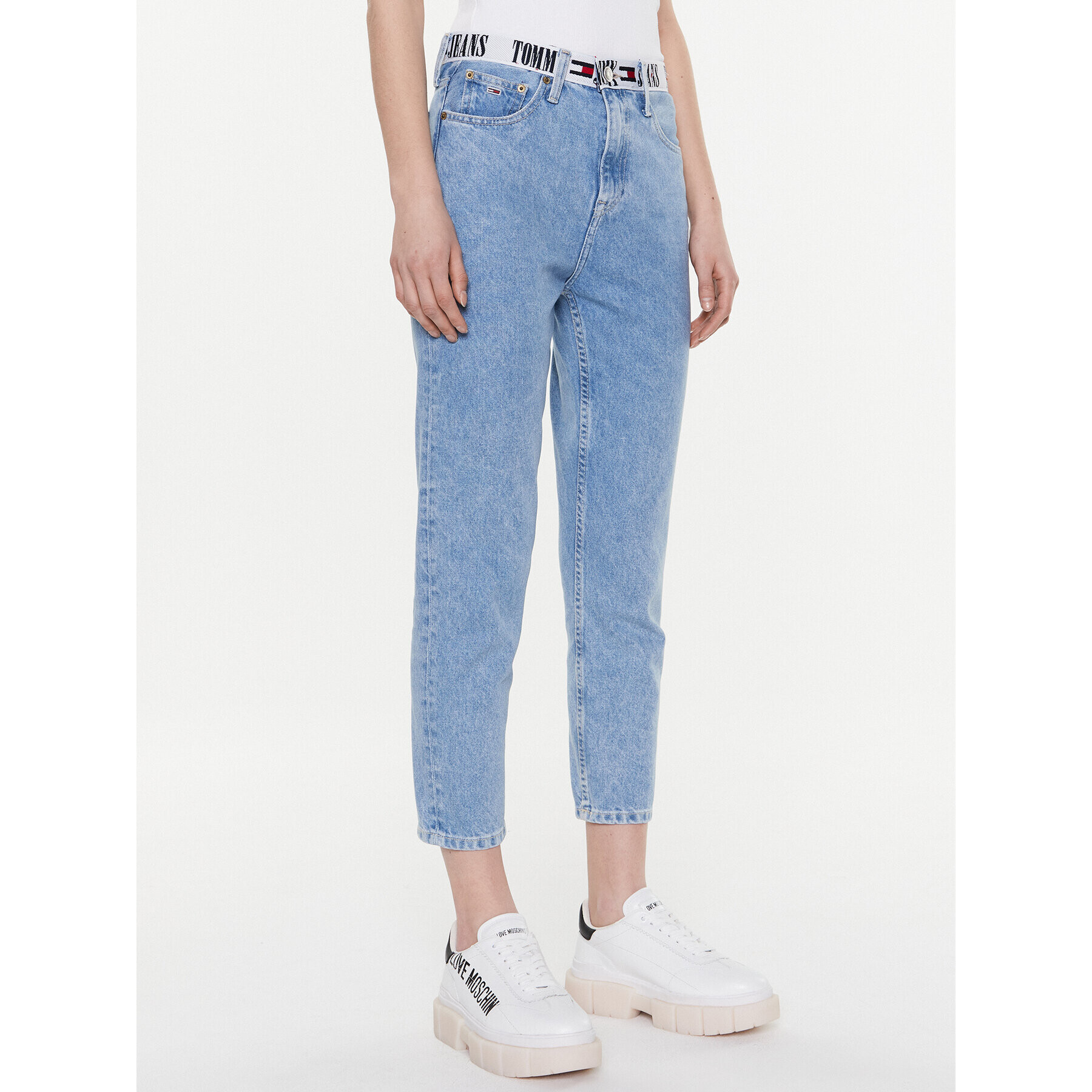 Tommy Jeans Дънки Izzie DW0DW15047 Син Slim Fit - Pepit.bg