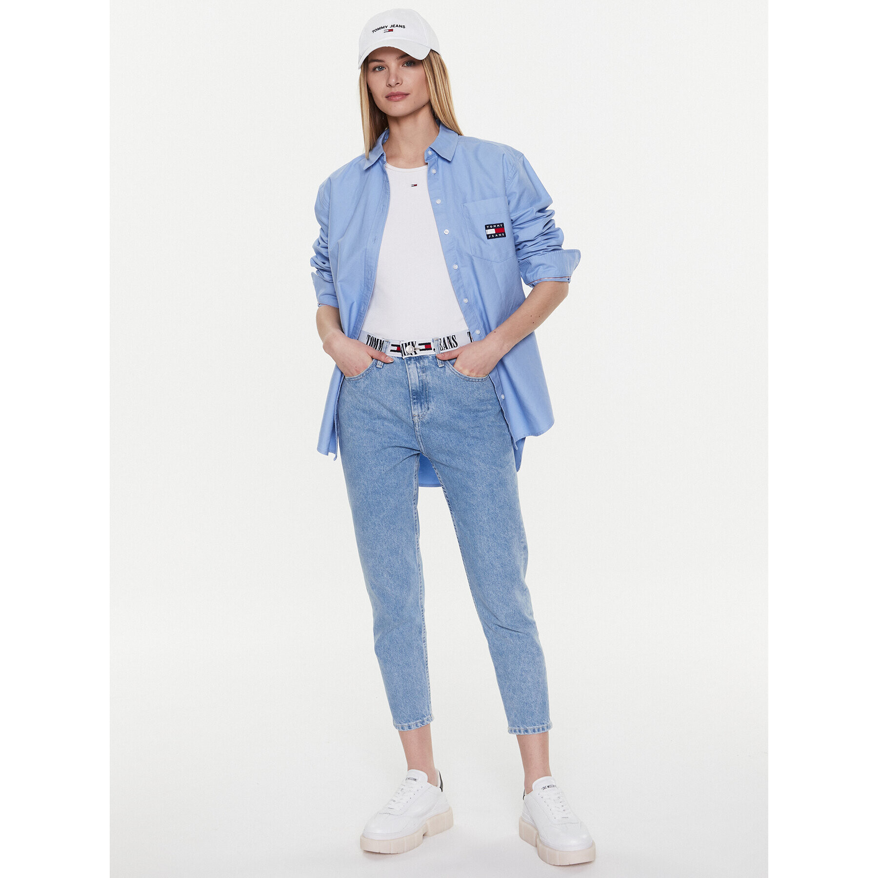 Tommy Jeans Дънки Izzie DW0DW15047 Син Slim Fit - Pepit.bg