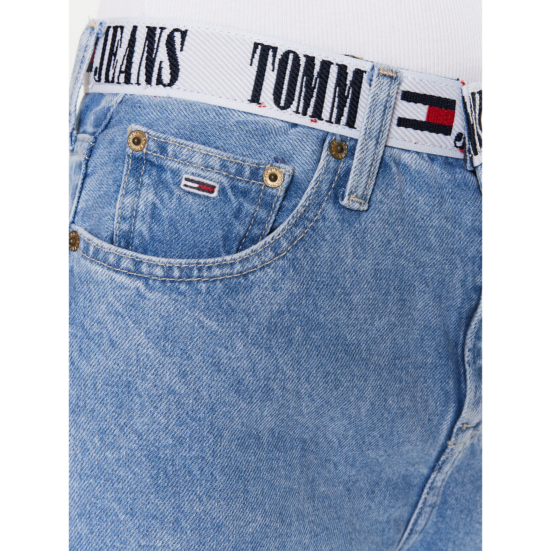 Tommy Jeans Дънки Izzie DW0DW15047 Син Slim Fit - Pepit.bg