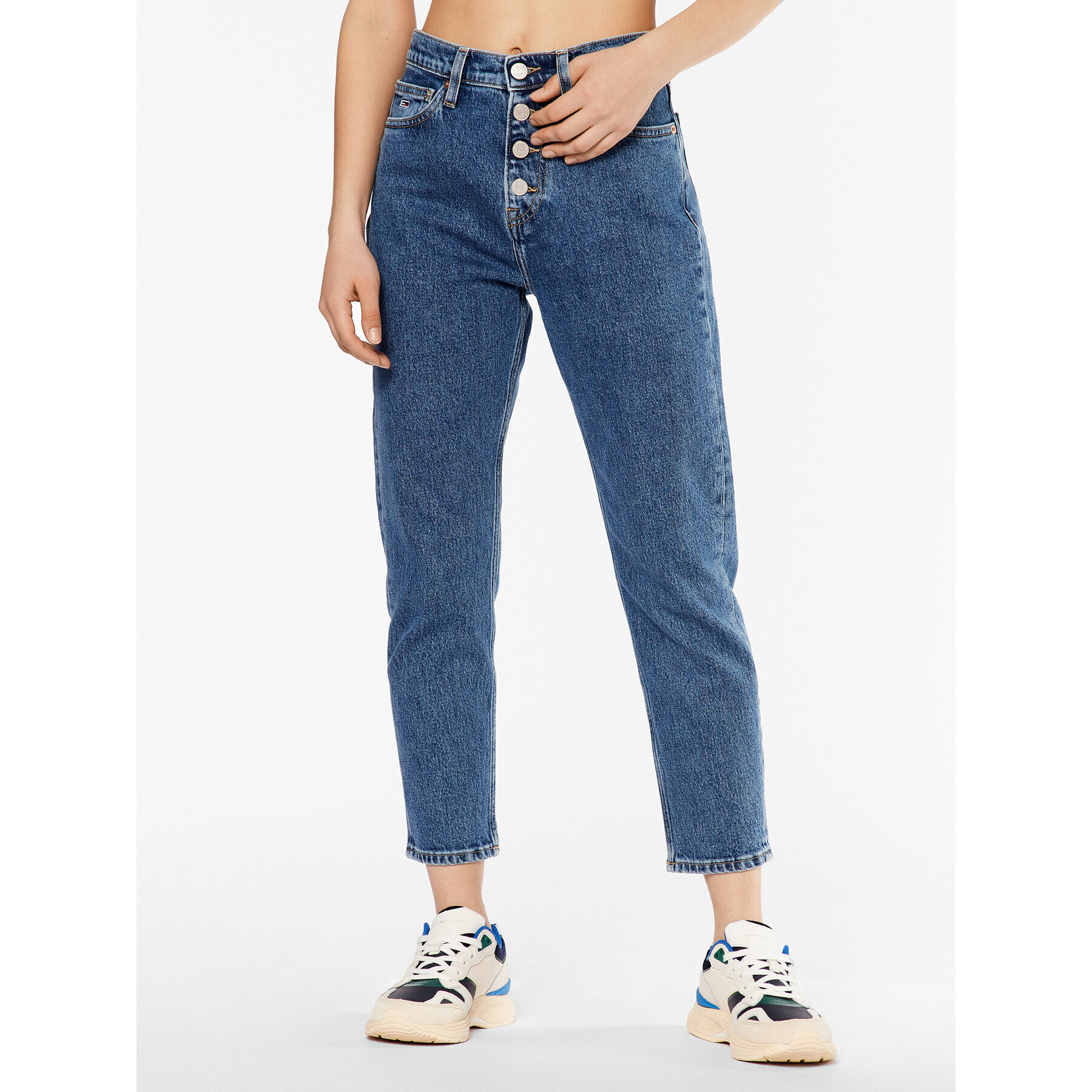 Tommy Jeans Дънки Izzie DW0DW15804 Тъмносин Slim Leg - Pepit.bg