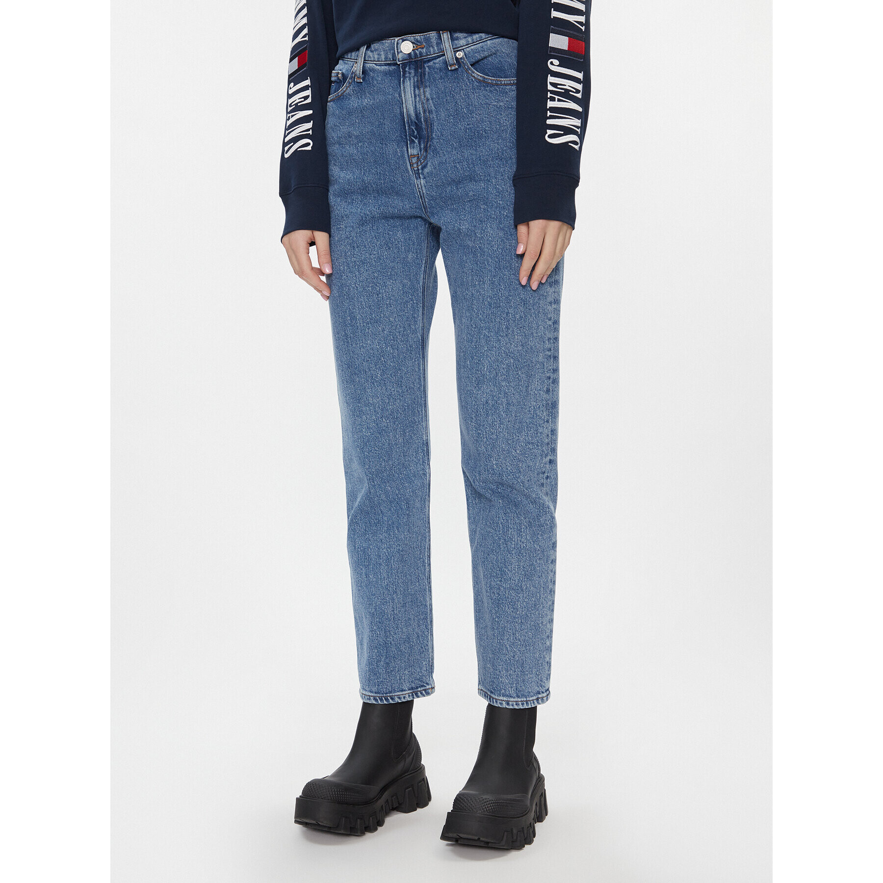 Tommy Jeans Дънки Julie DW0DW17491 Син Straight Fit - Pepit.bg