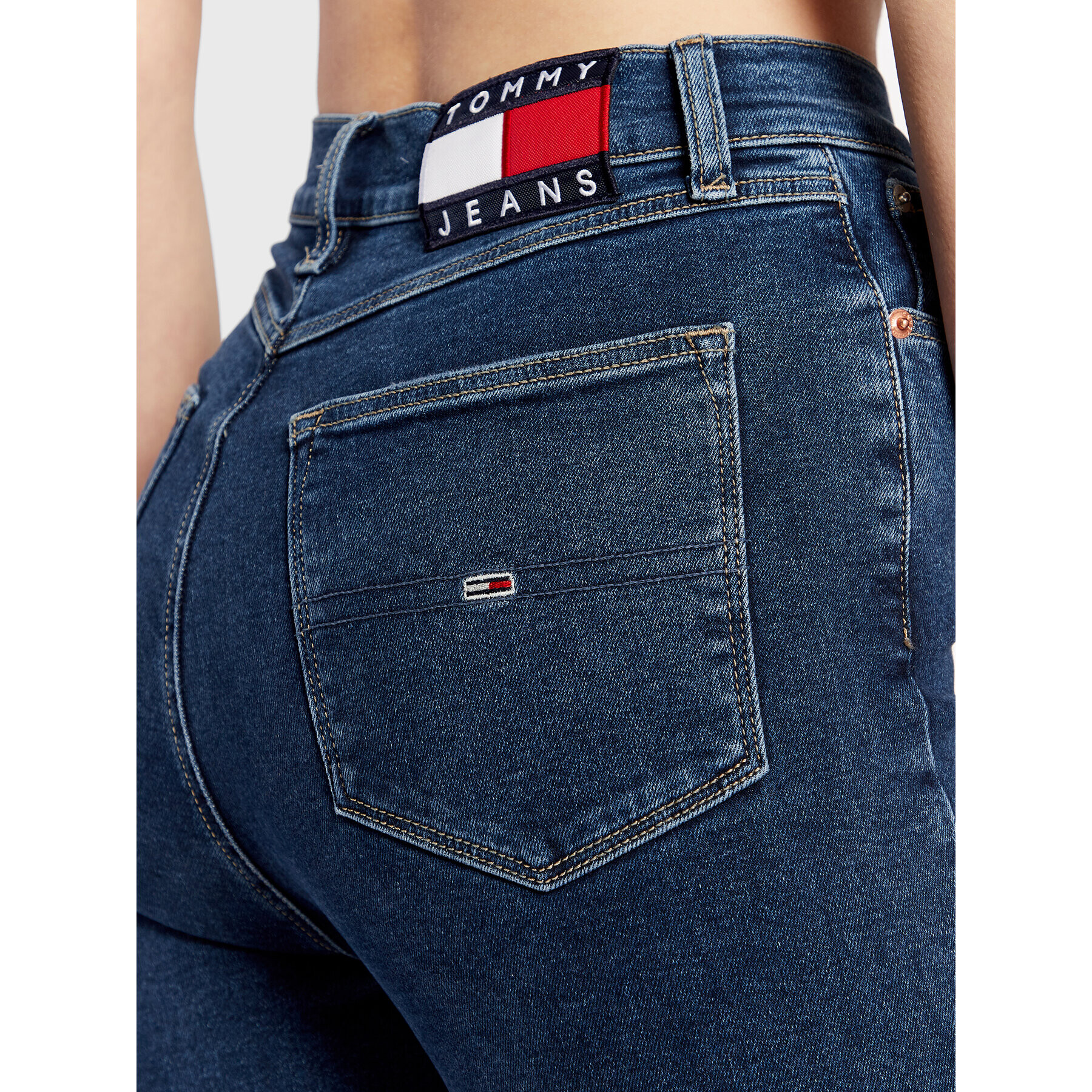 Tommy Jeans Дънки Melany DW0DW14104 Тъмносин Super Skinny Fit - Pepit.bg