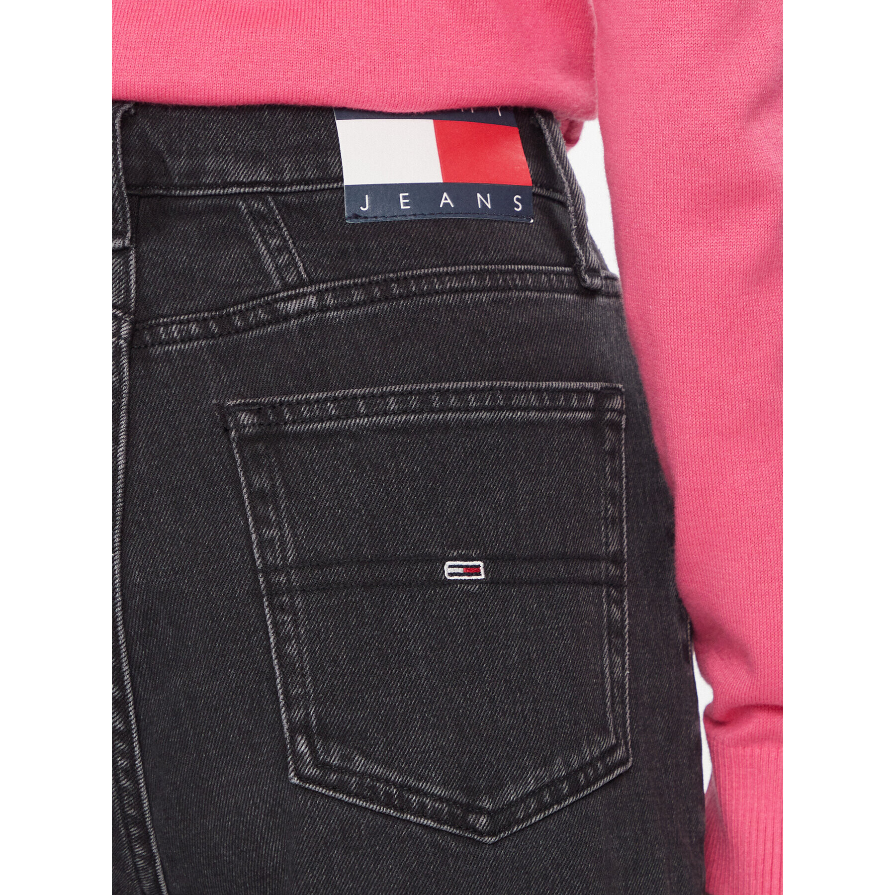 Tommy Jeans Дънки Mom Slim Uh Cg4181 DW0DW17694 Черен Slim Fit - Pepit.bg