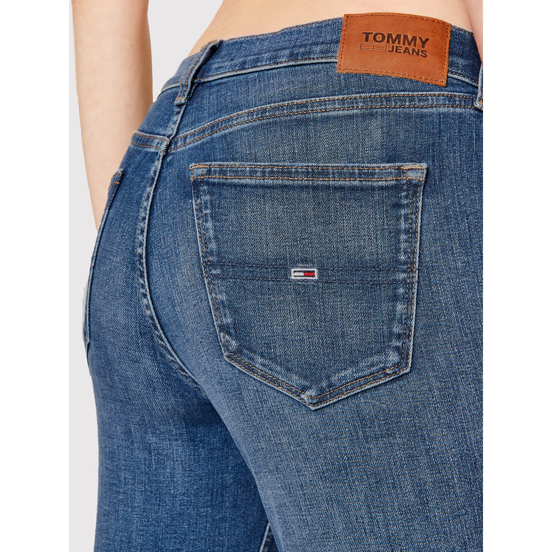 Tommy Jeans Дънки Nora DW0DW10899 Син Skinny Fit - Pepit.bg