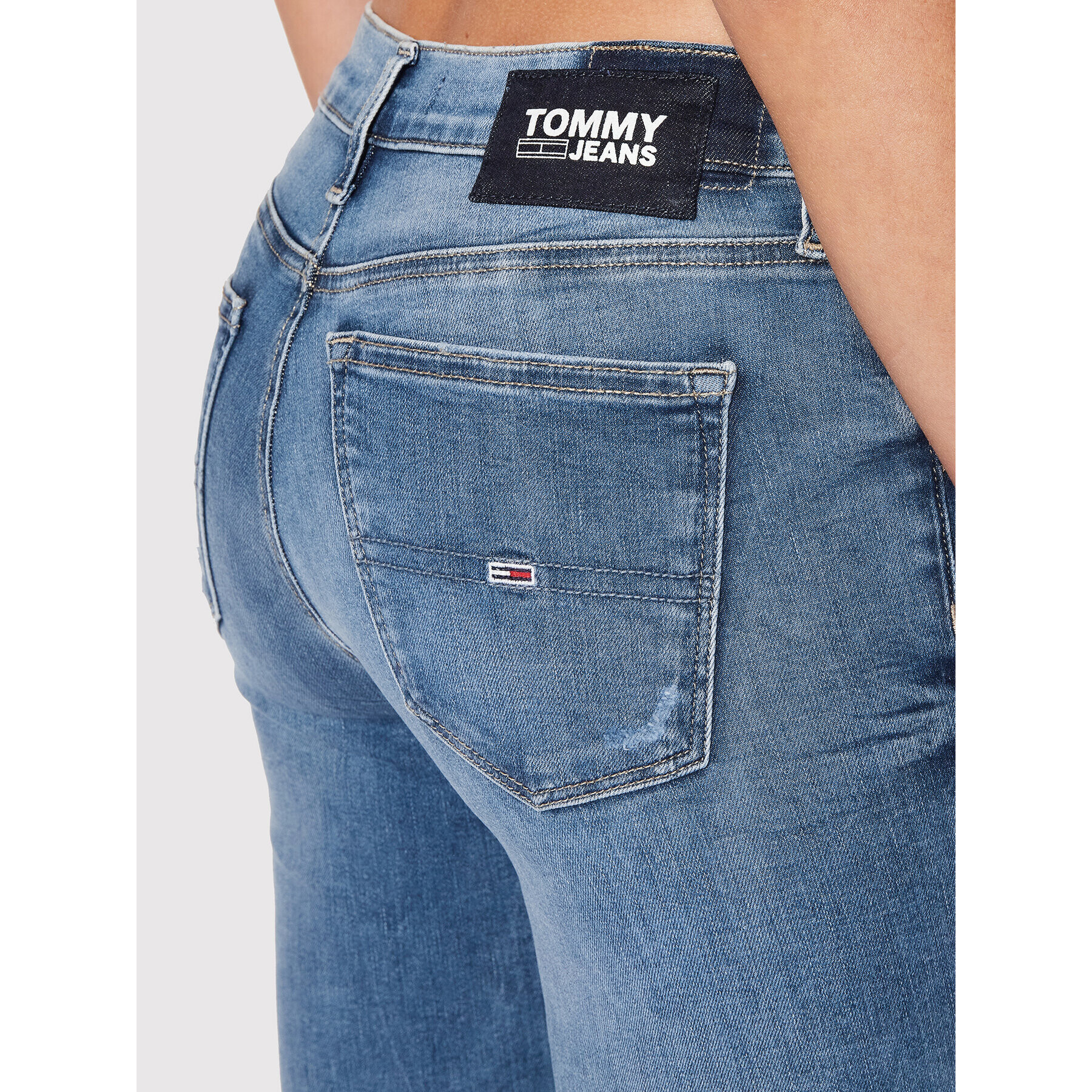 Tommy Jeans Дънки Nora DW0DW11607 Син Skinny Fit - Pepit.bg