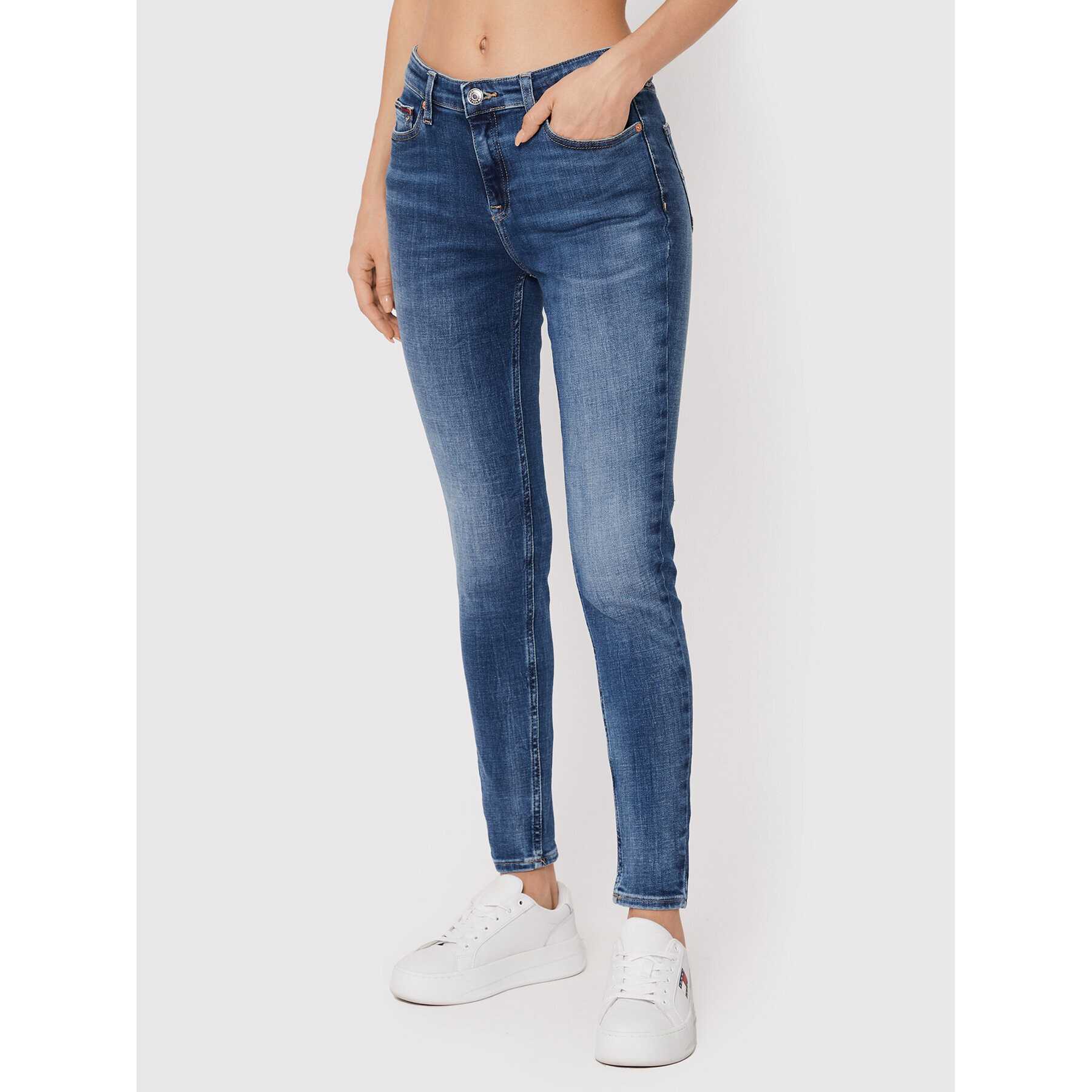 Tommy Jeans Дънки Nora DW0DW13353 Тъмносин Skinny Fit - Pepit.bg