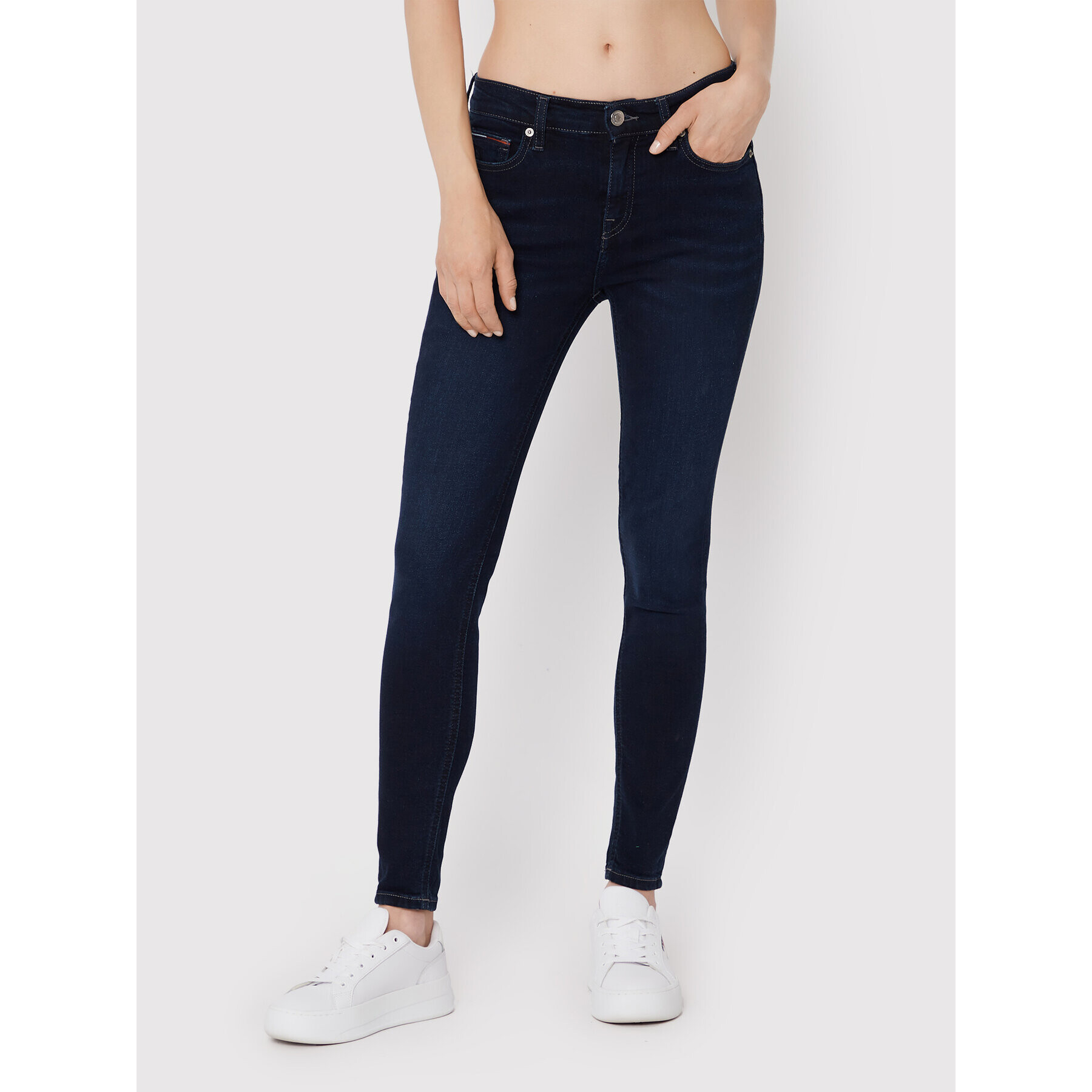 Tommy Jeans Дънки Nora DW0DW13364 Тъмносин Skinny Fit - Pepit.bg