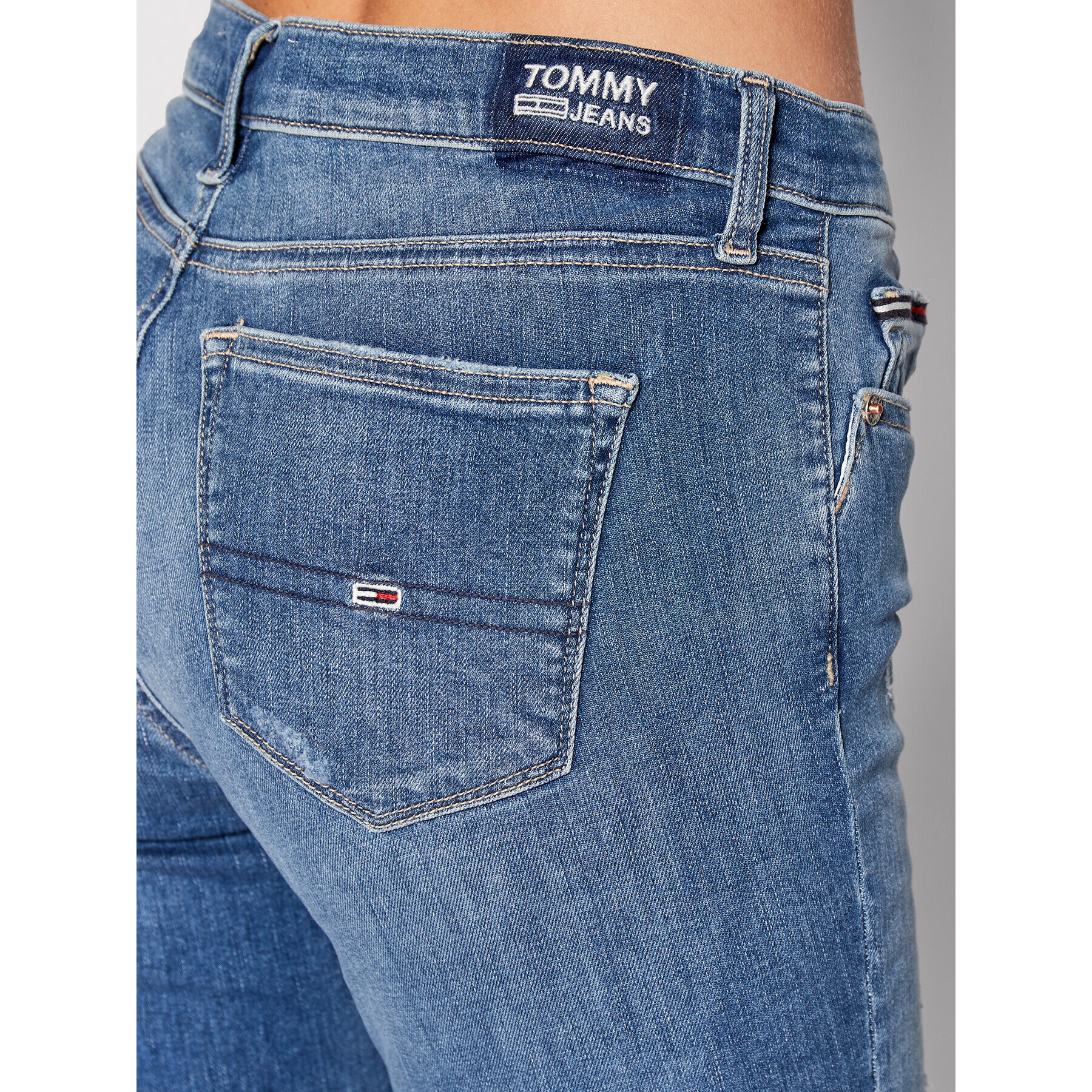 Tommy Jeans Дънки Nora DW0DW13383 Син Skinny Fit - Pepit.bg